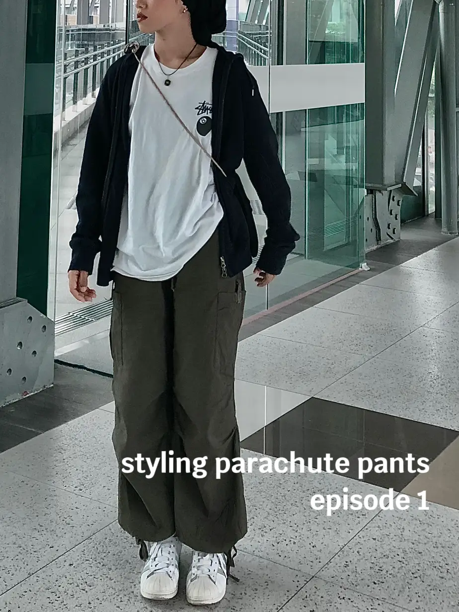 how i style my parachute pants, p1  Galeri disiarkan oleh e ₊˚ʚ