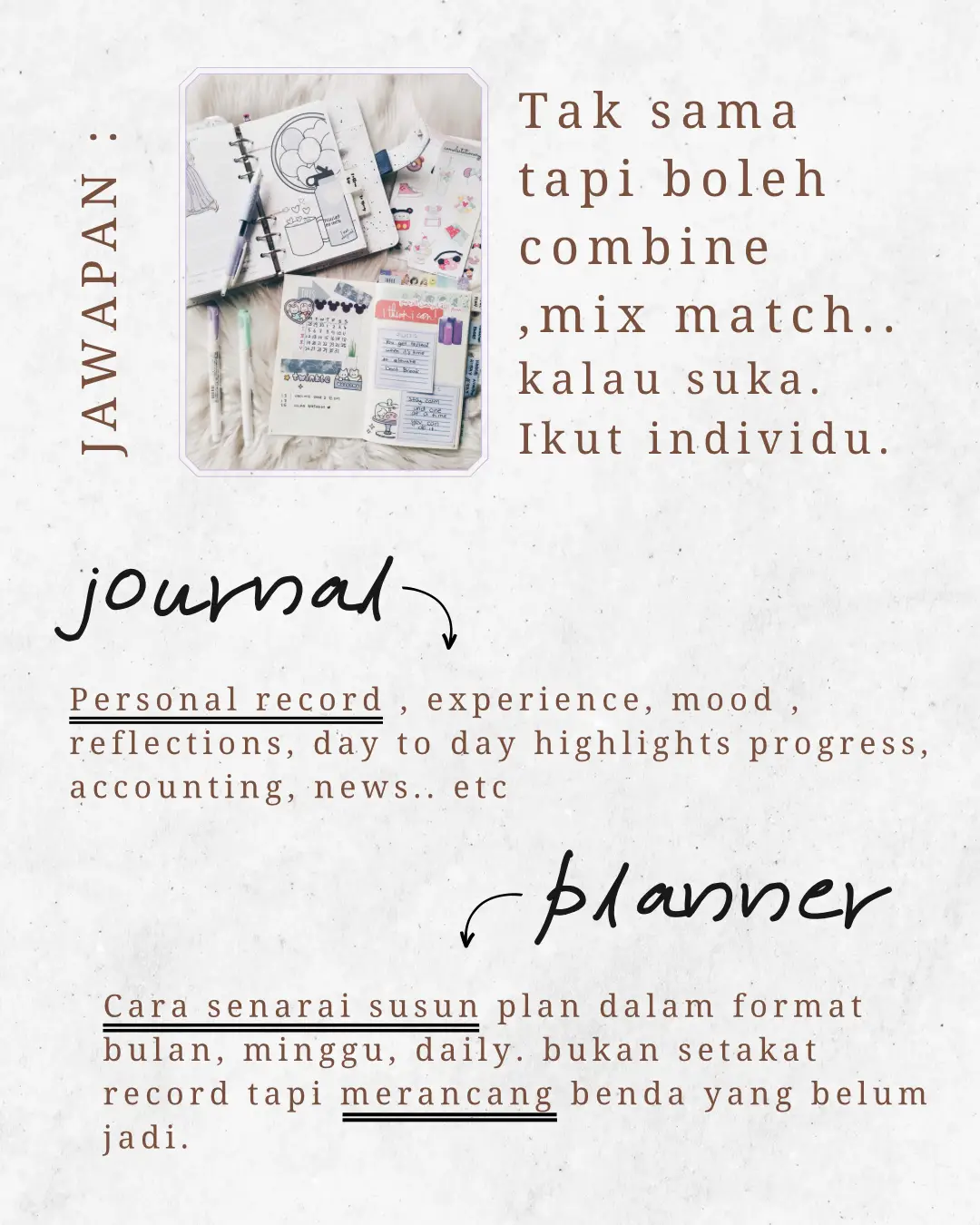 Combining Planning & Journaling