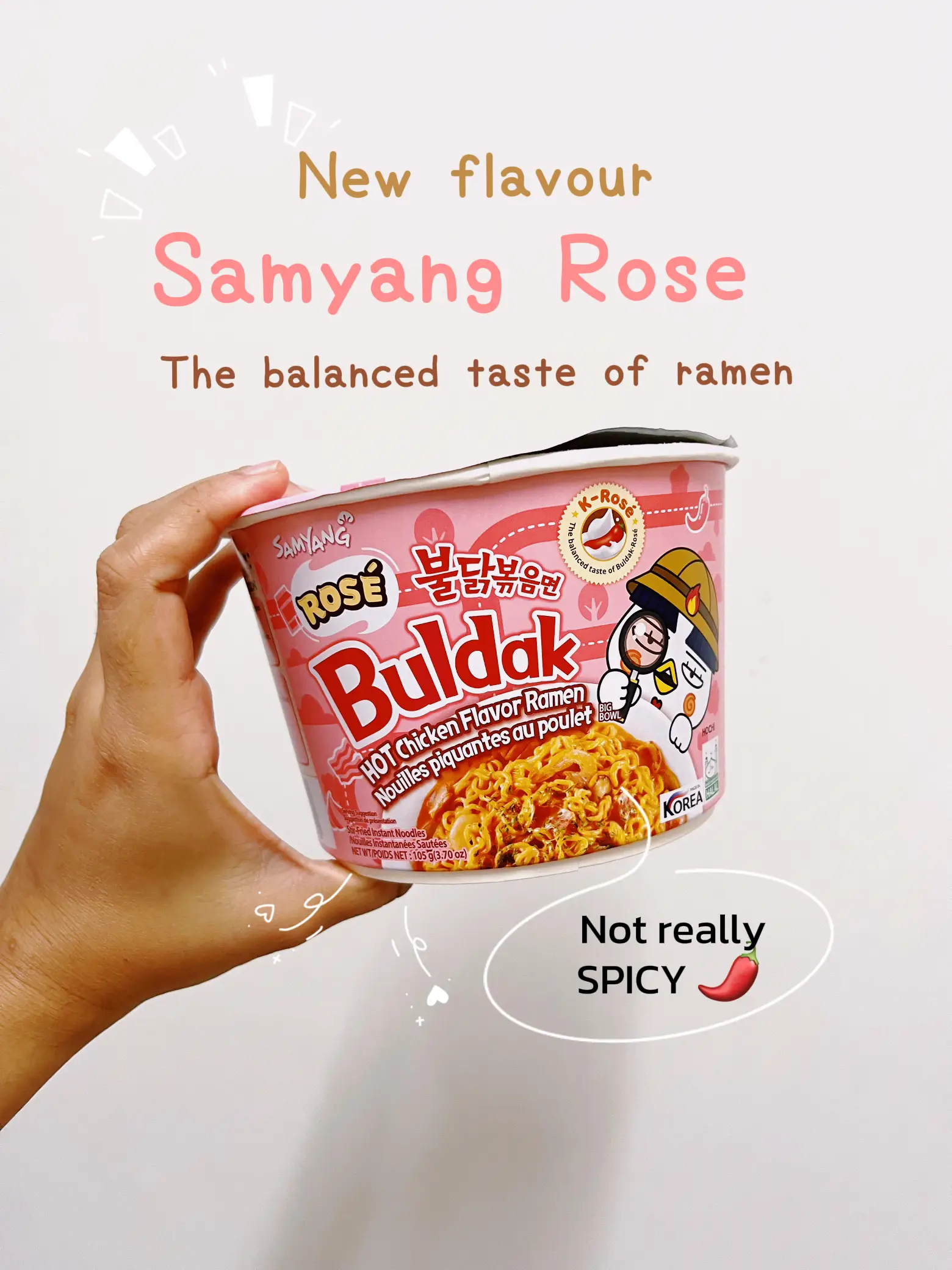 Samyang Buldak Rosé Extra Creamy K-rose Stir Fried Hot Chicken