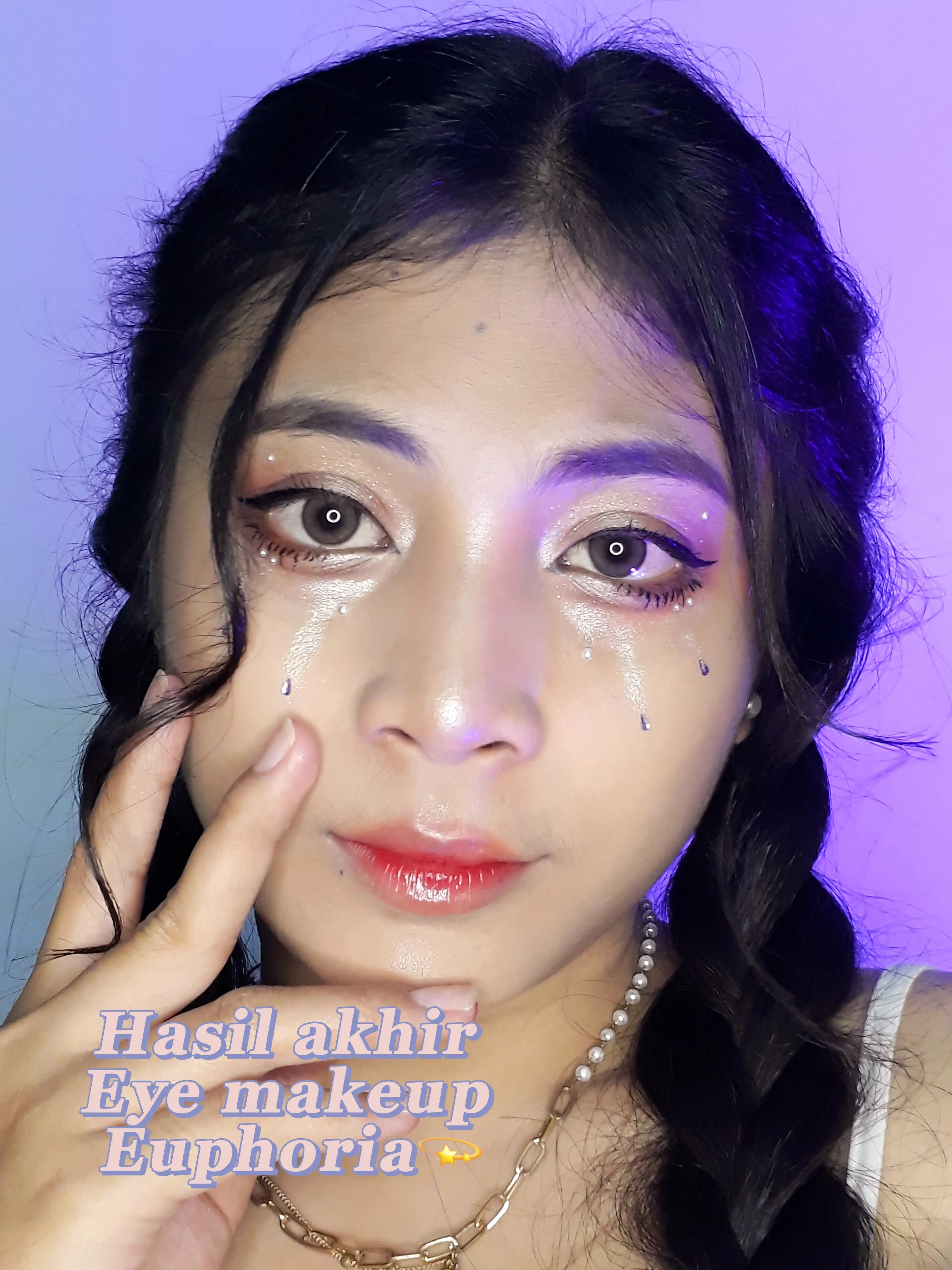 Rhinestone Eye Makeup Tutorial, simple version!, Gallery posted by Khairin  Tisha