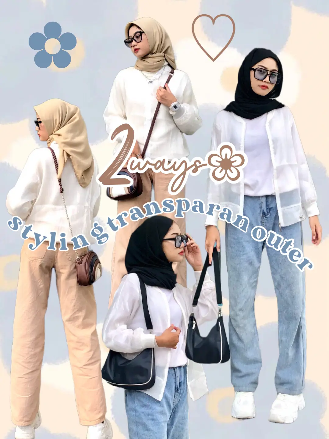 two ways styling transparan outer🤍 Gallery posted by indyyy  