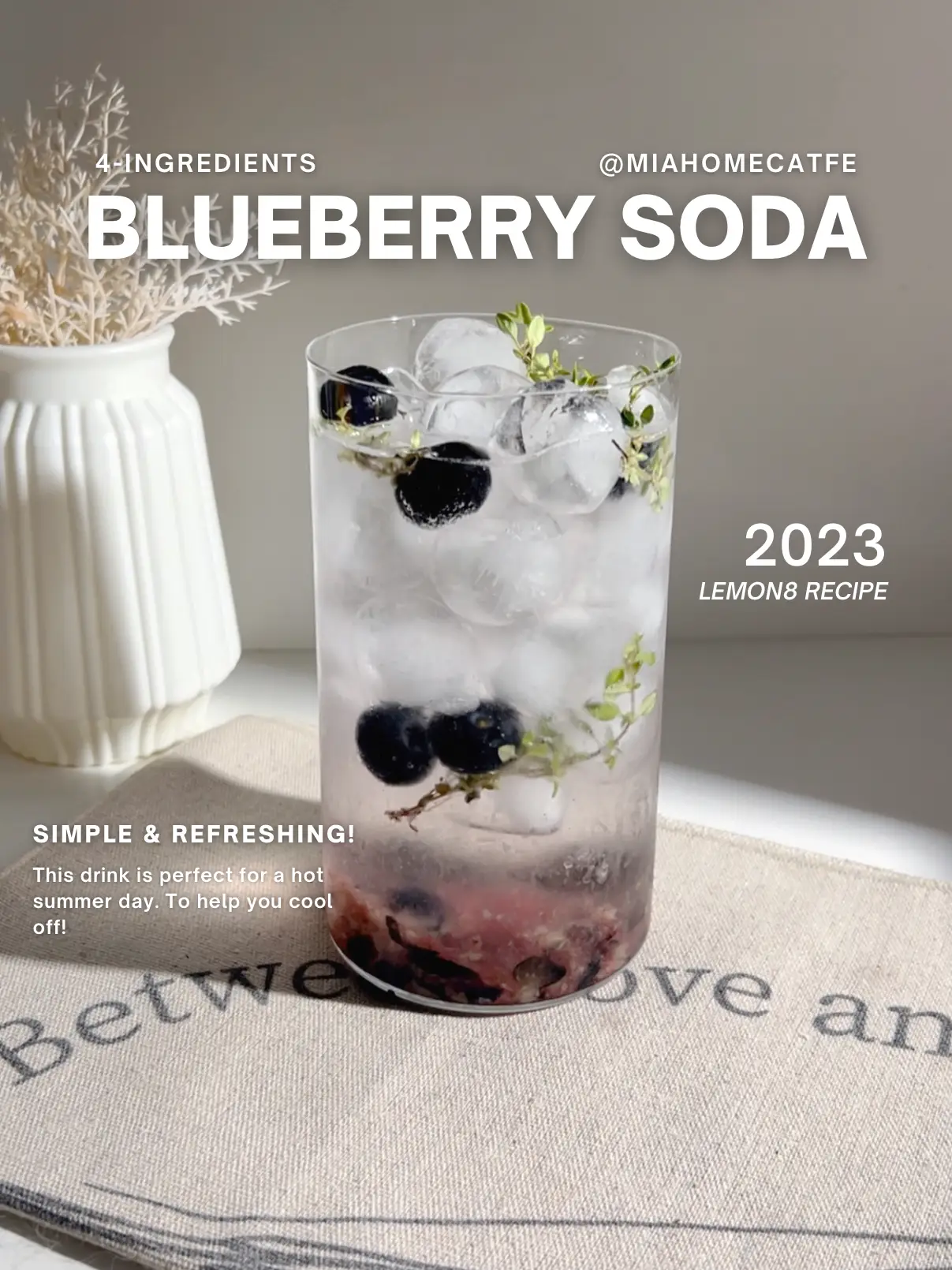 Making Super Refreshing Blueberry Soda🫐's images