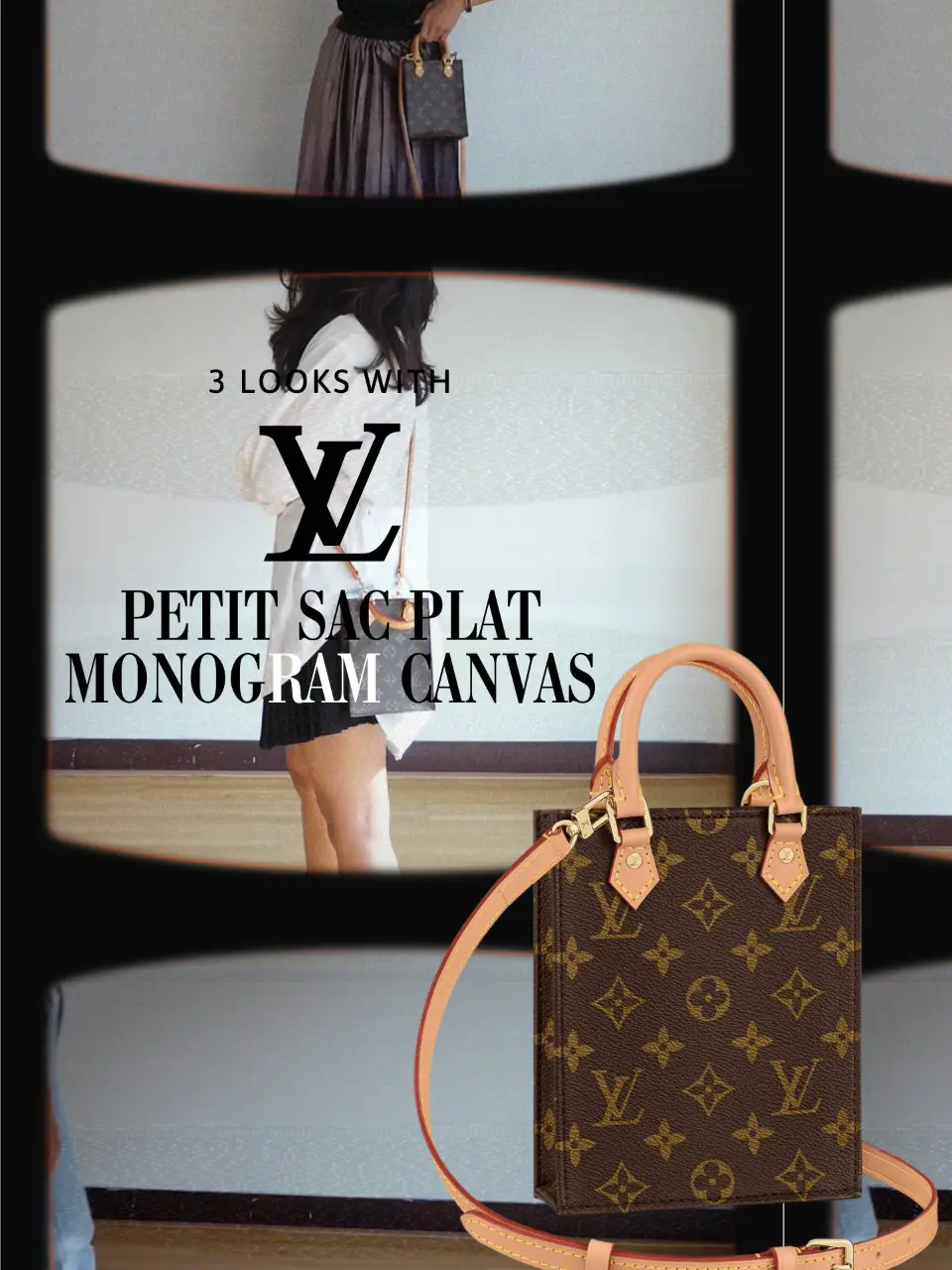 3 Looks with Louis Vuitton Petit Sac Plat, Video published by  Natasshanjani