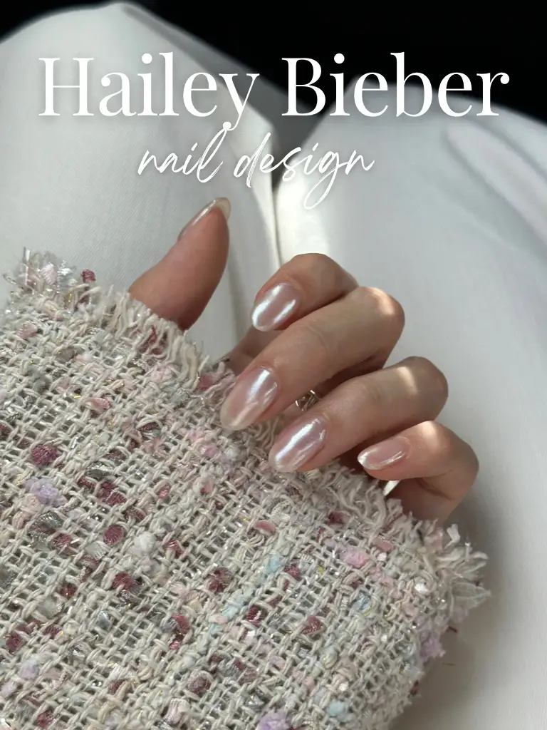 $16 hailey bieber's inspired pearl nails, Gallery posted by fee