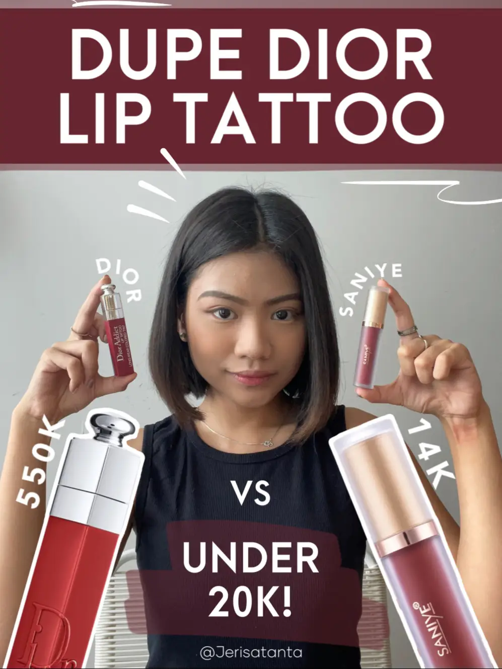 Dior lip tattoo on sale dupe