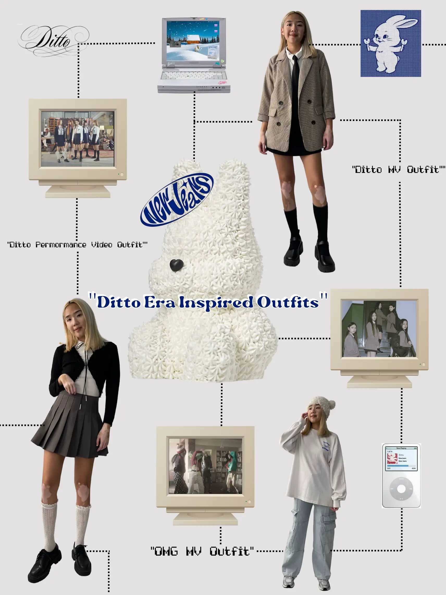 NewJeans 'Ditto' Outfits & Fashion Breakdown