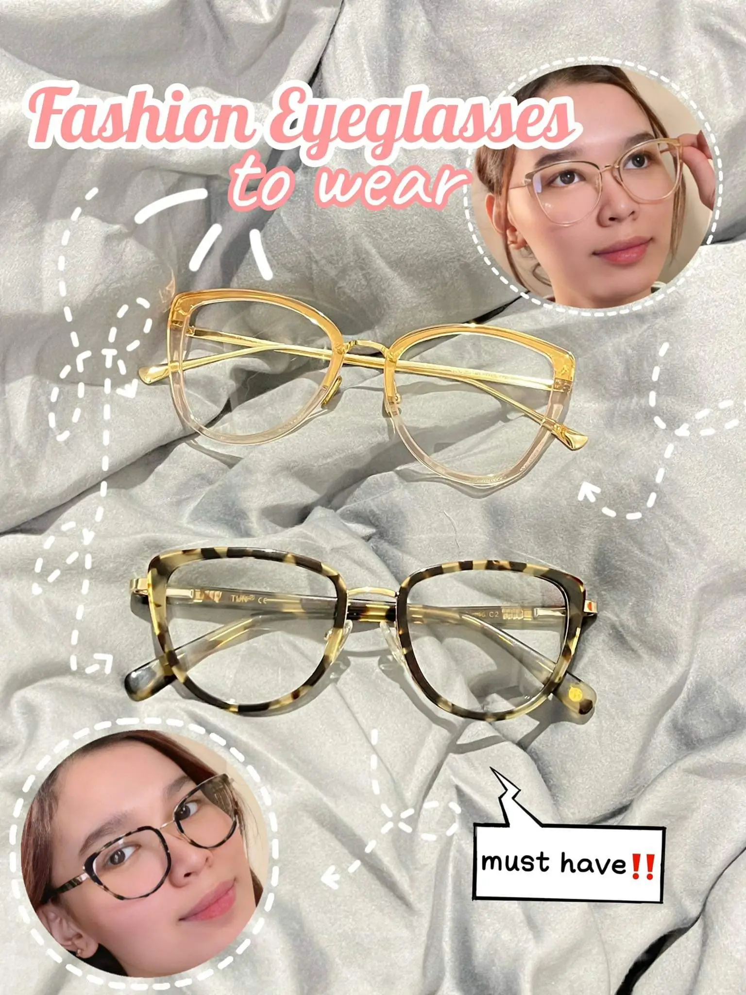 Eyeglasses that are into fashion too? 😱 | CarrhyllManicadが投稿