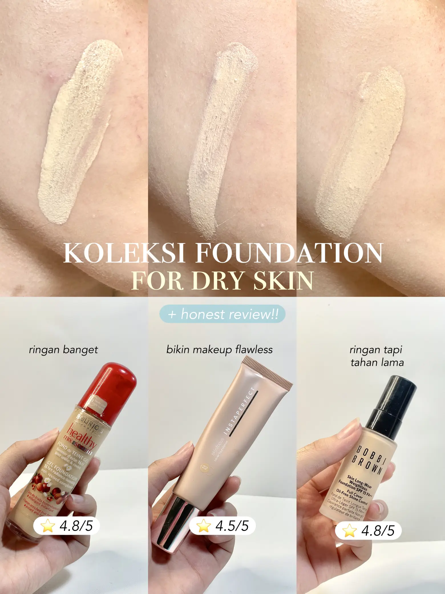 REVIEW FOUNDATION UNTUK KULIT KERING 💗 | Gallery Posted By ...