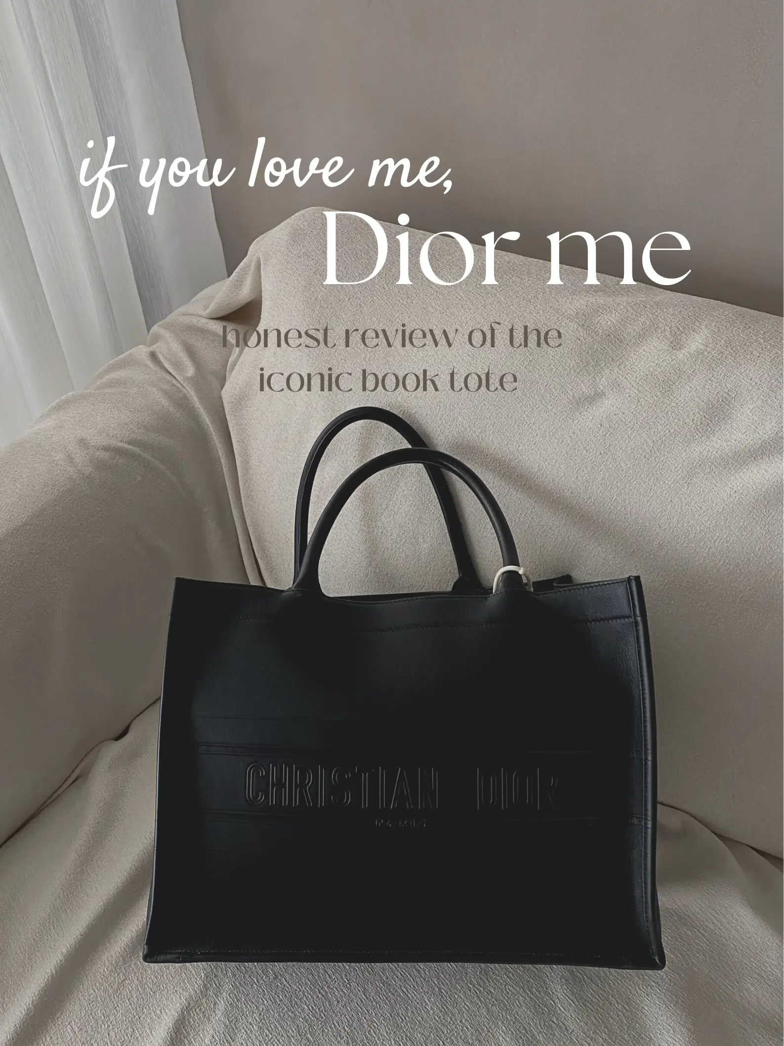 Dior Book Tote Large Black - THE PURSE AFFAIR