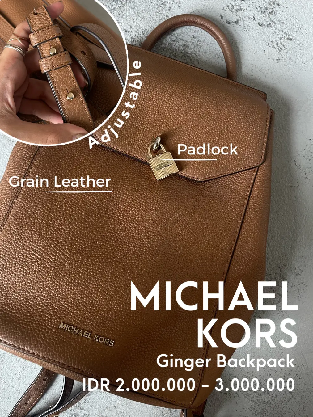 Michael kors ginger outlet backpack