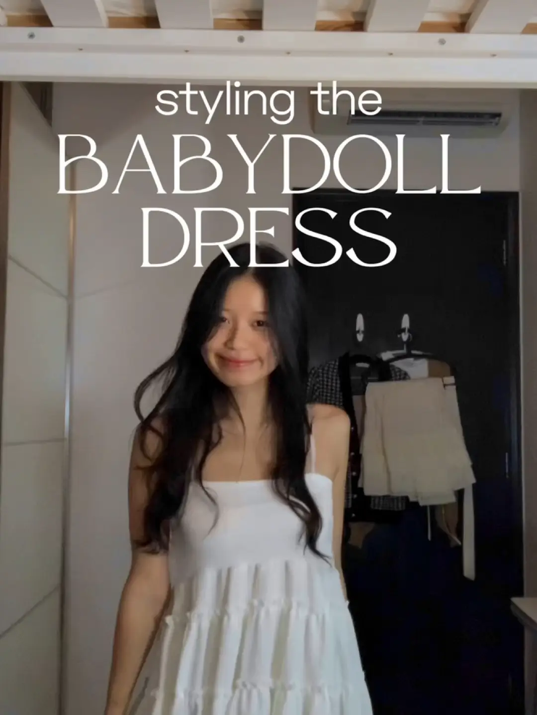 Pleated Babydoll Dress Refashion - Before, An over-sized dr…