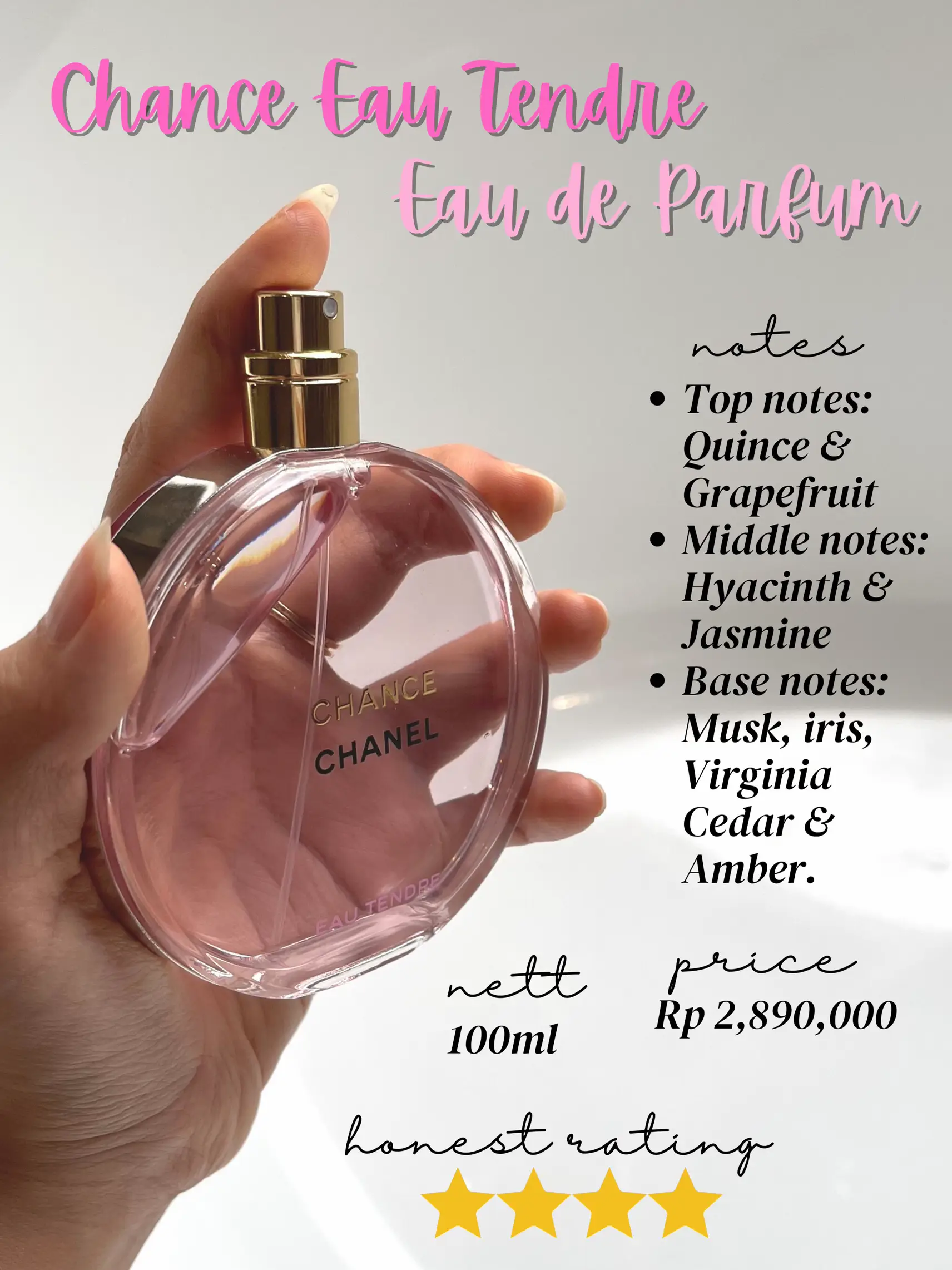 Chanel Chance Eau Tendre Fragrance-Sweet Feminine Fragrance