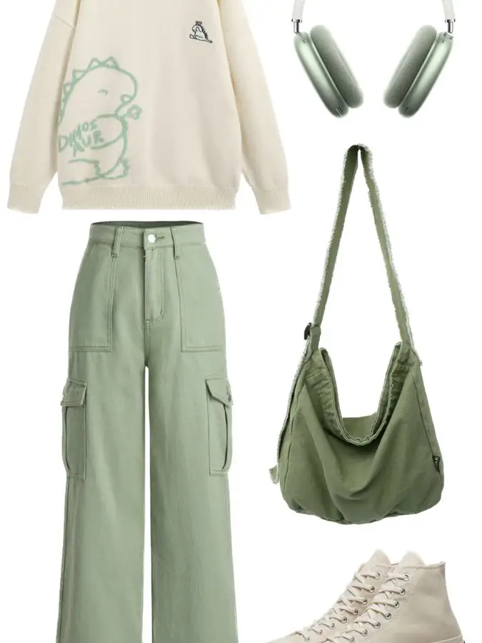 oufit warna sage gaya chic | Gallery posted by Stefany | Lemon8