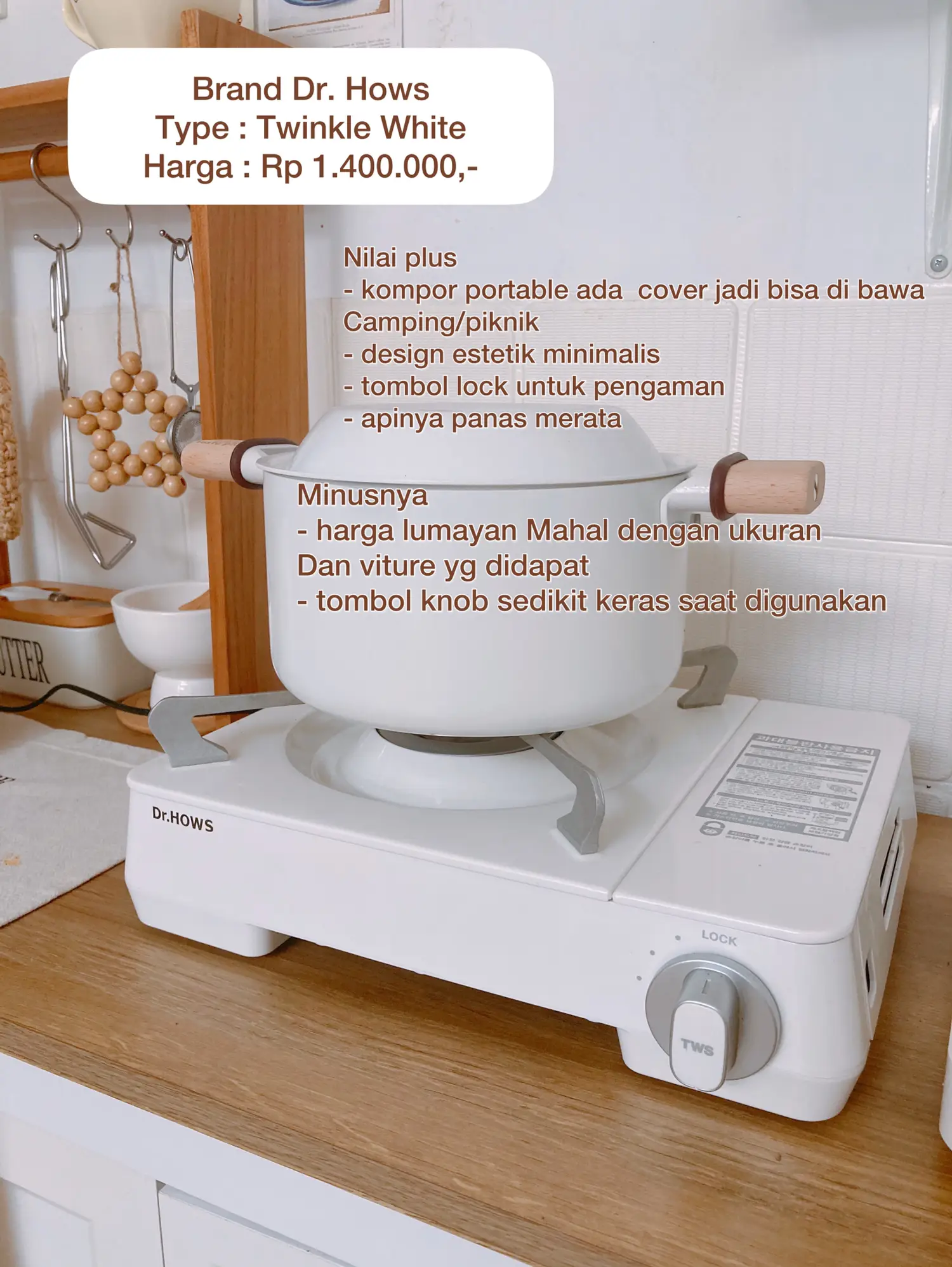 Jual Dr.Hows kompor portable korea