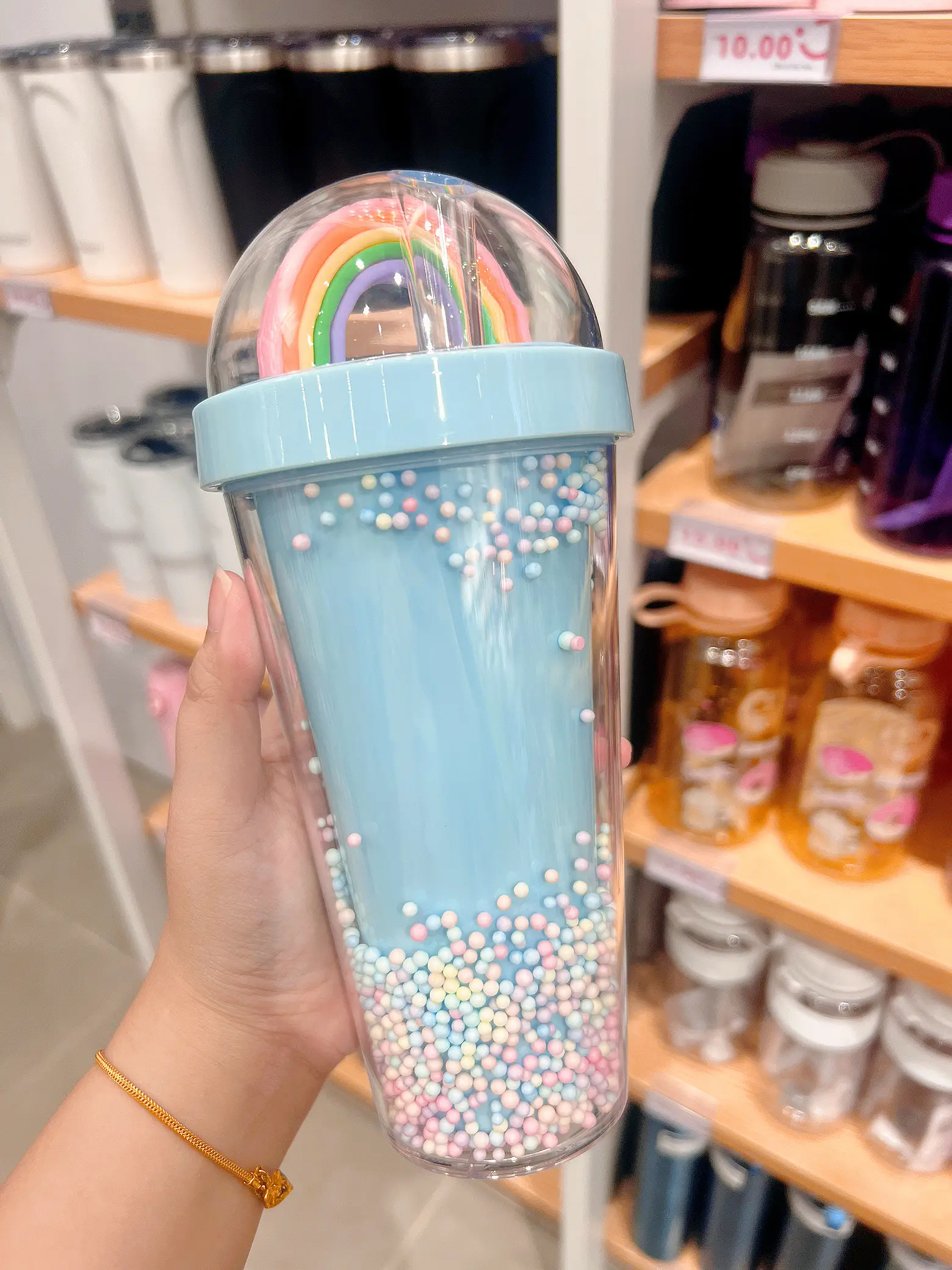 Sanrio x Miniso - Pattern Tumbler With Straw & Character Cap