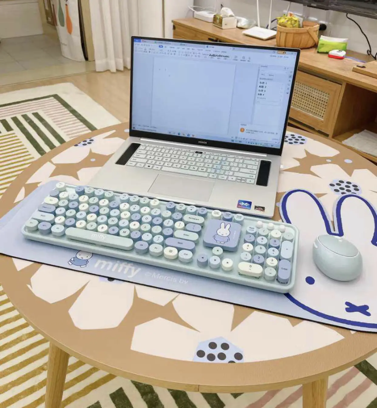 Raiku R90/6 คีย์บอร์ดและเมาส์ไร้สาย RAIKU R908 พร้อมไฟ RGB