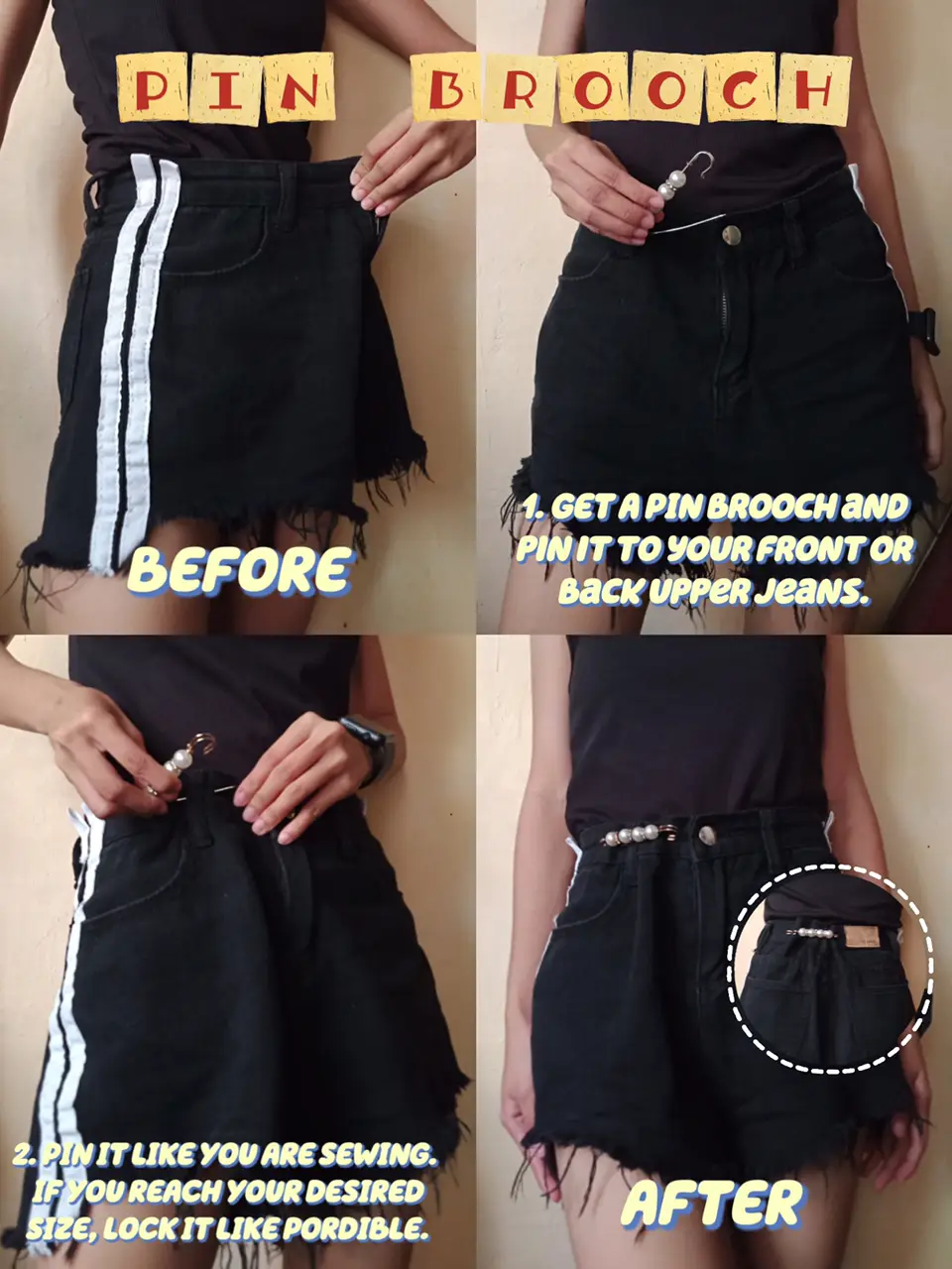 How to downsize the waist of jeans  How to make jeans, Sewing tutorials  clothes, Diy clothes life hacks