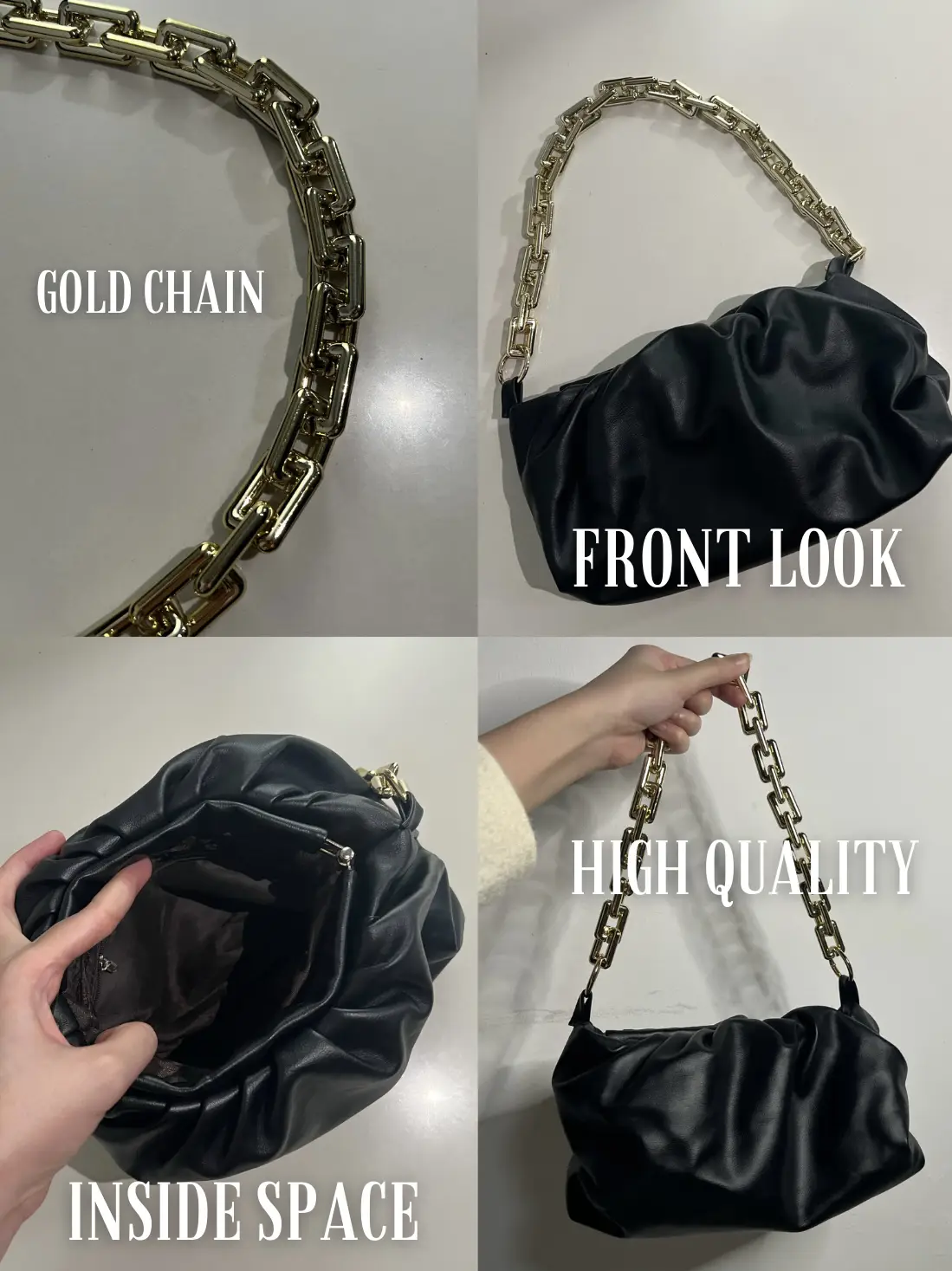 Premium Quality Designer Leather Pochette Bag Dupe