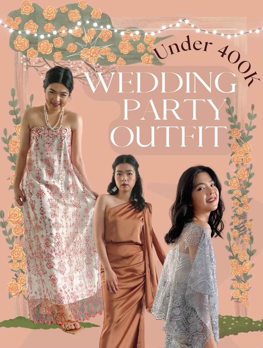 ✨Wedding Party Outfit👰🏻‍♀️ (under 400k!)💰 | Carina E.が投稿
