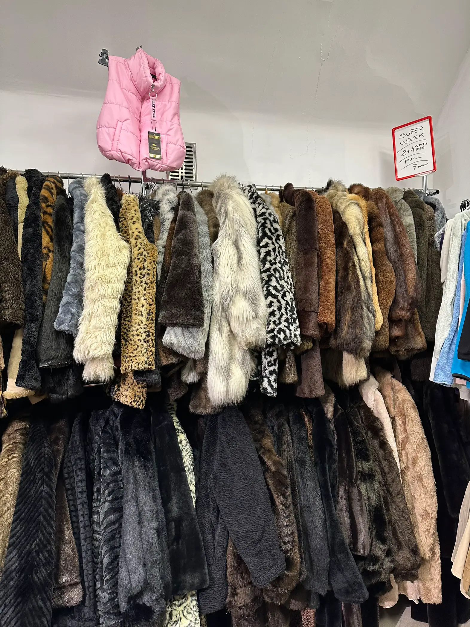 Thrift shop fur on sale coat for sale