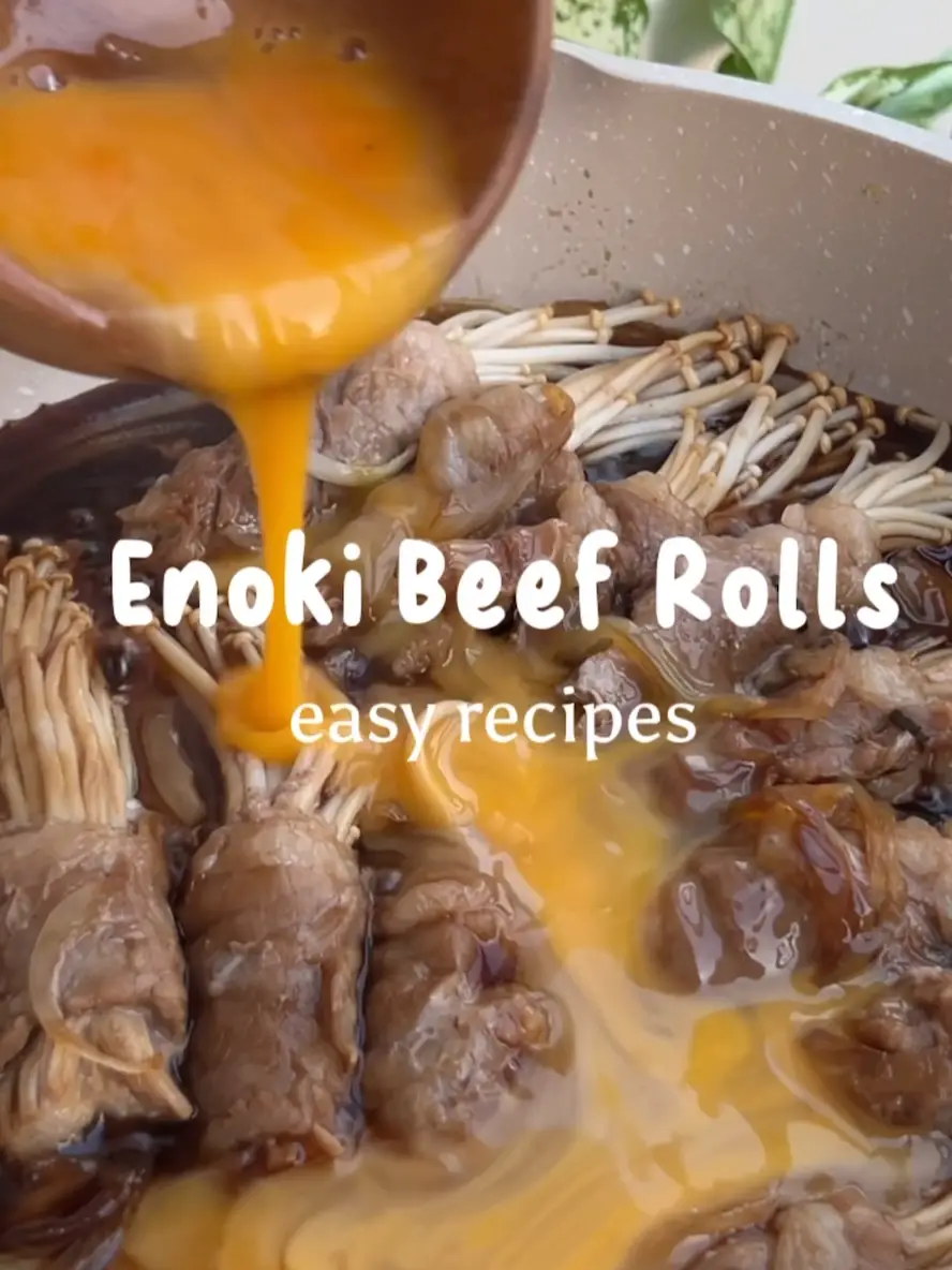 Enoki beef rolls เมนูทำง่าย เนื้อพันเห็ดเข็มทอง 🥩 | วิดีโอที่เผยแพร่โดย ...