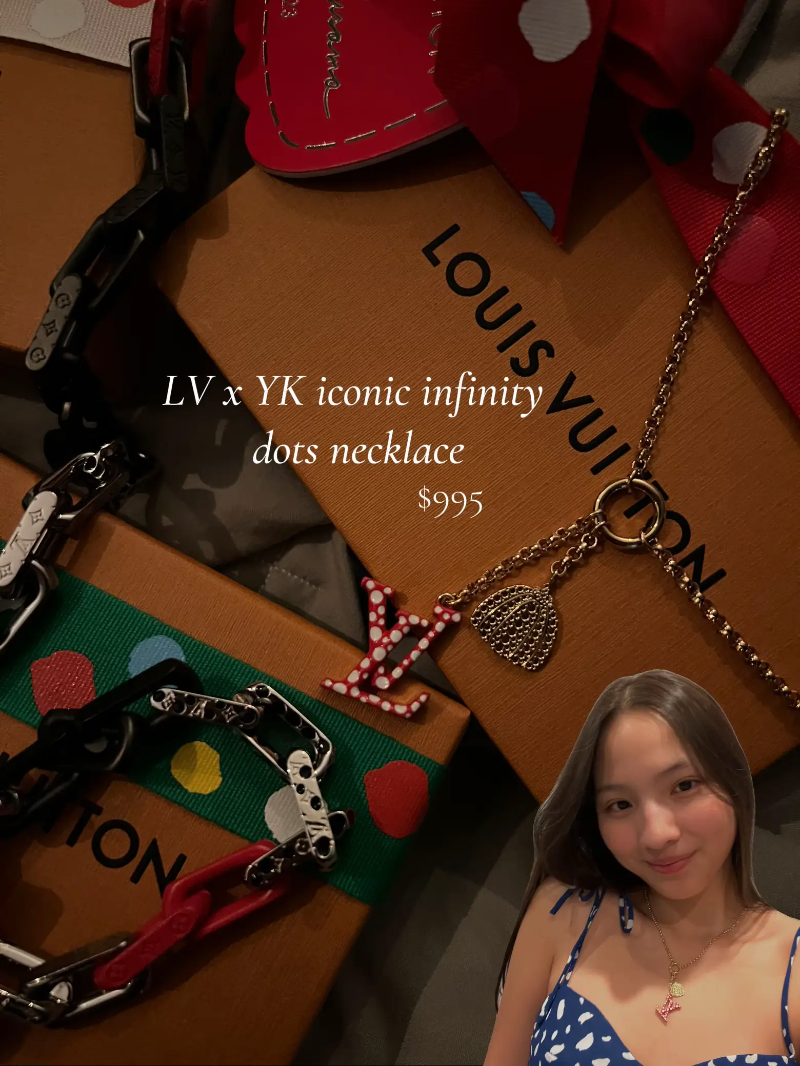 LV x YK LV Infinity Dots Pendant - Luxury All Fashion Jewelry