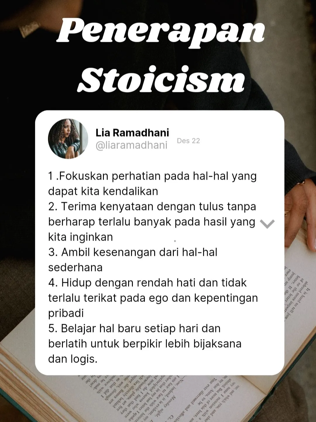 KUNCI HIDUP TENANG ALA STOIKISME | Galeri Diposting Oleh Lia Ramadhani ...