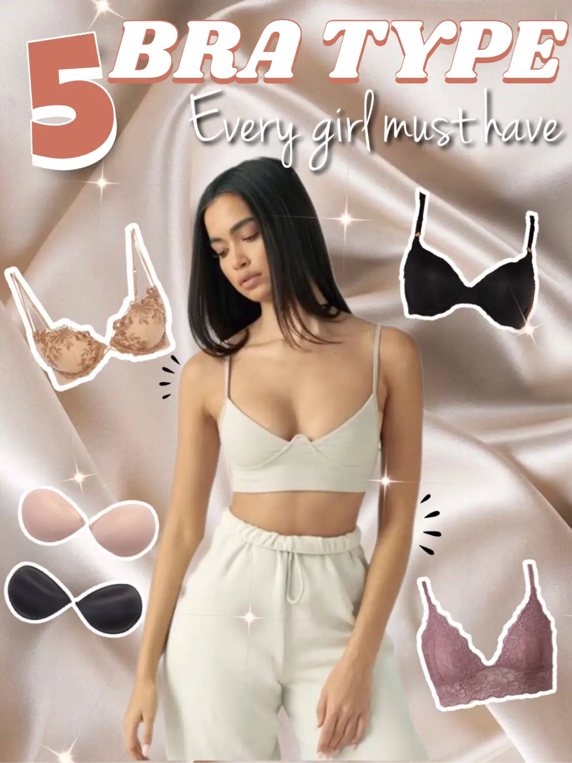 ✨Superhappybuy💕Comfortable Sexy Women Half Cup Gather Invisible Padded Bra