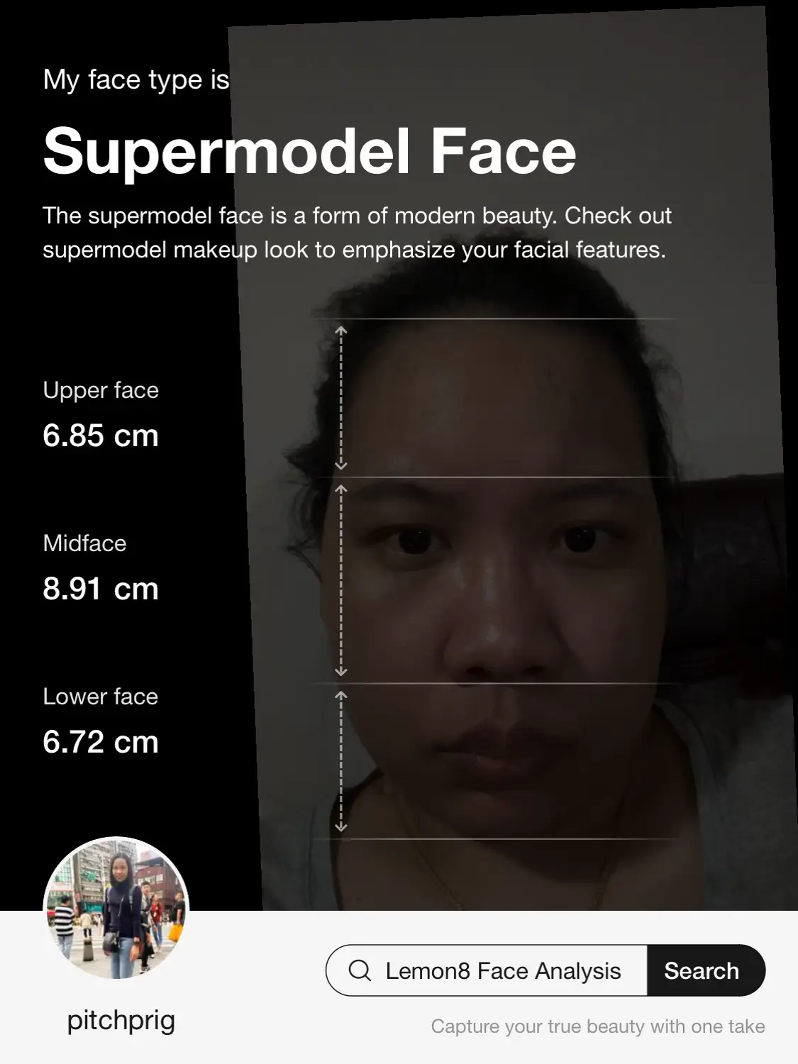 My Face Analysis Report แกลเลอรีที่โพสต์โดย Pitchprig Lemon8