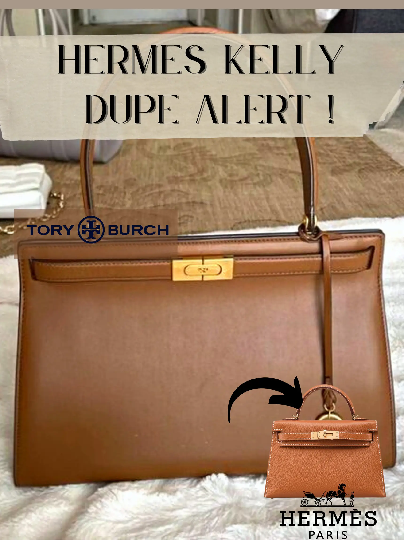 Hermes Kelly dupe from Tory Burch Gallery posted by Aynal Lemon8