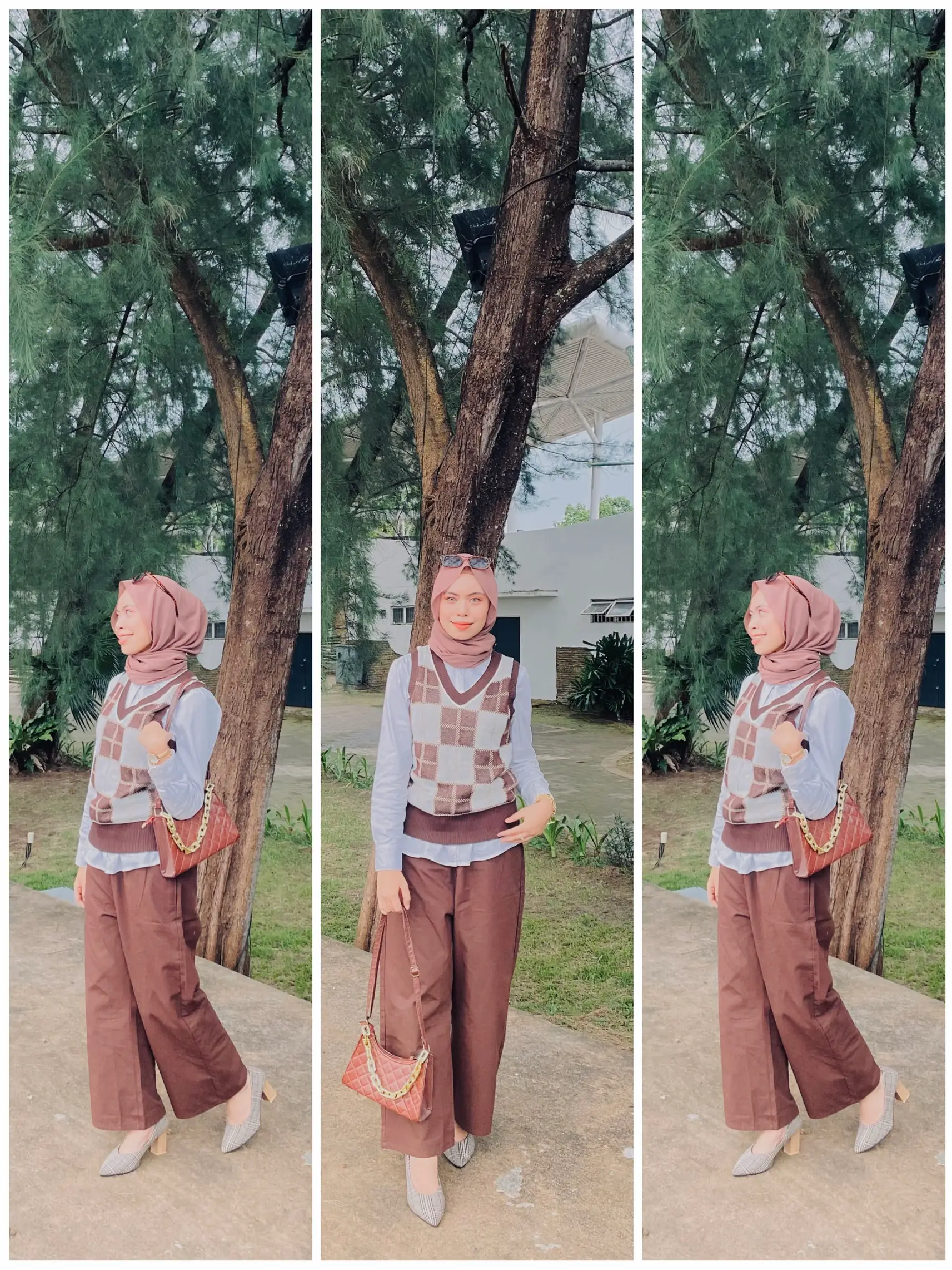 How to Style Brown Vest แกลเลอรีที่โพสต์โดย Putri Aliyah Lemon8