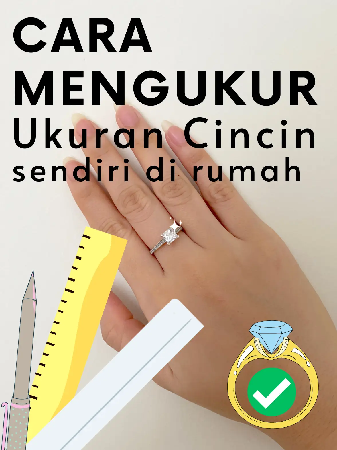 Cara mengukur cincin! Jangan salah lagi ya ️ | Galeri diposting oleh ...