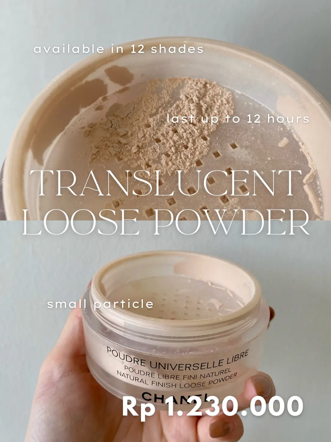 POUDRE UNIVERSELLE LIBRE Natural finish loose powder 12