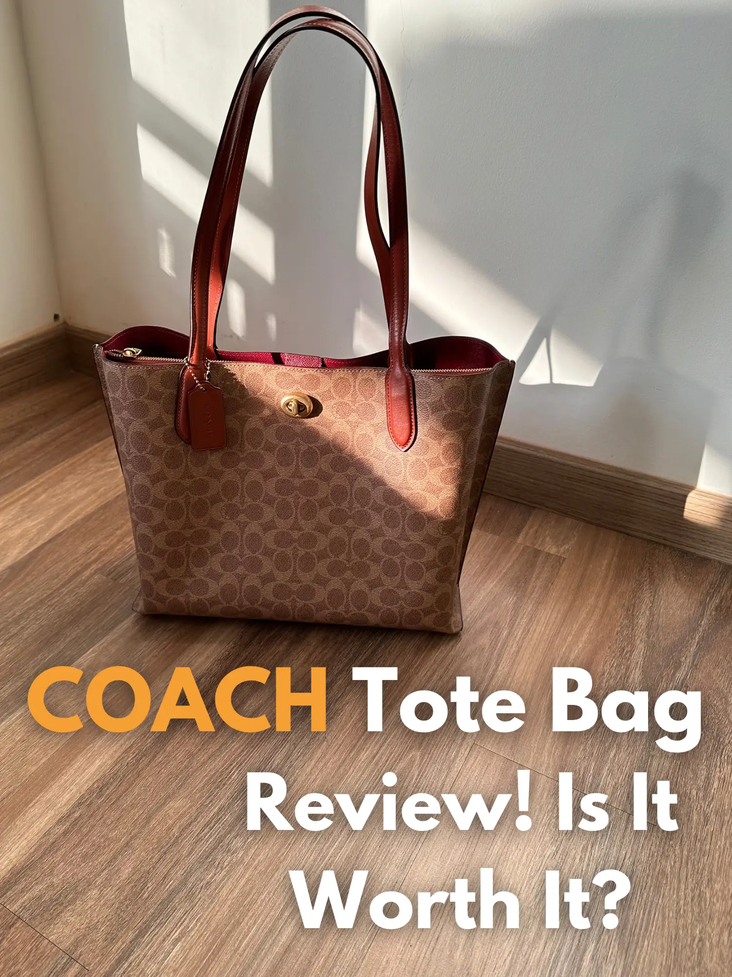 Tas coach clearance tote bag