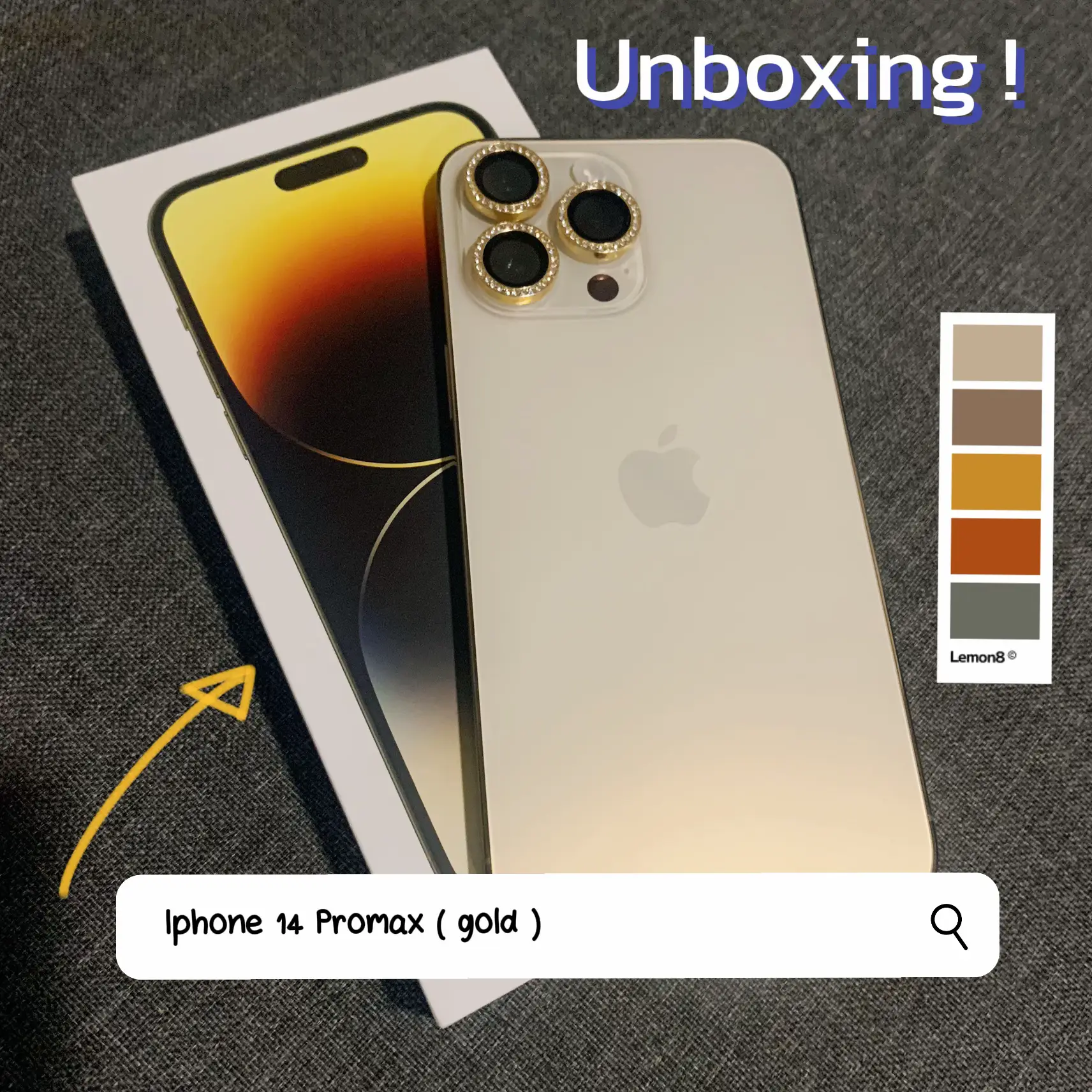 This is Apple iphone 14 pro gold mini phone unboxing part 14 