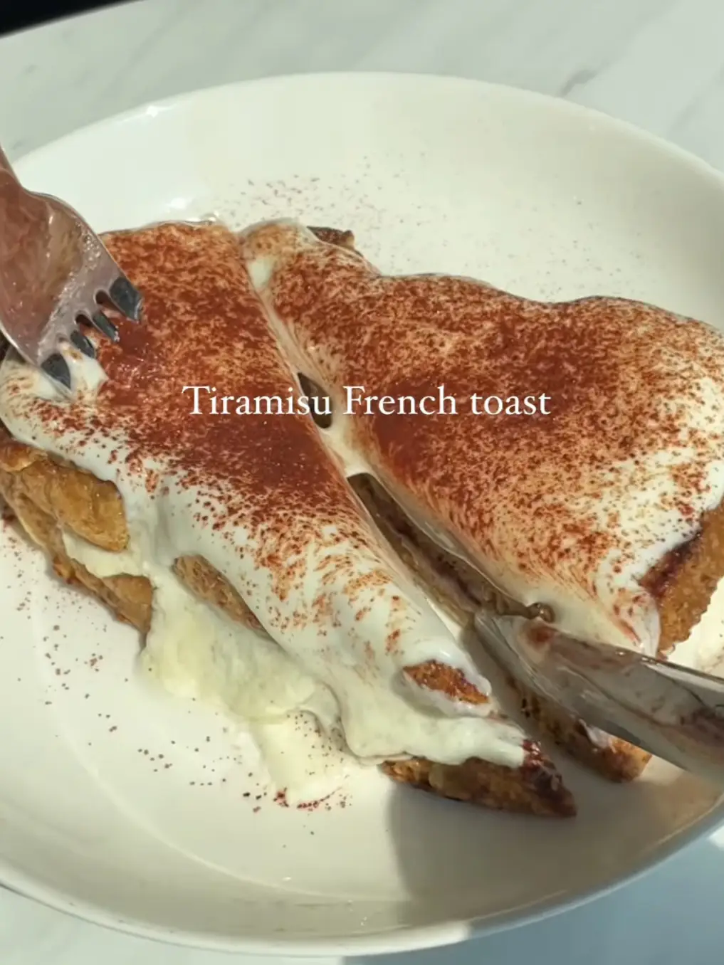 Tiramisu French toast!🍫🥛 Healthy version แกลเลอรีที่โพสต์โดย Beaut Lemon8