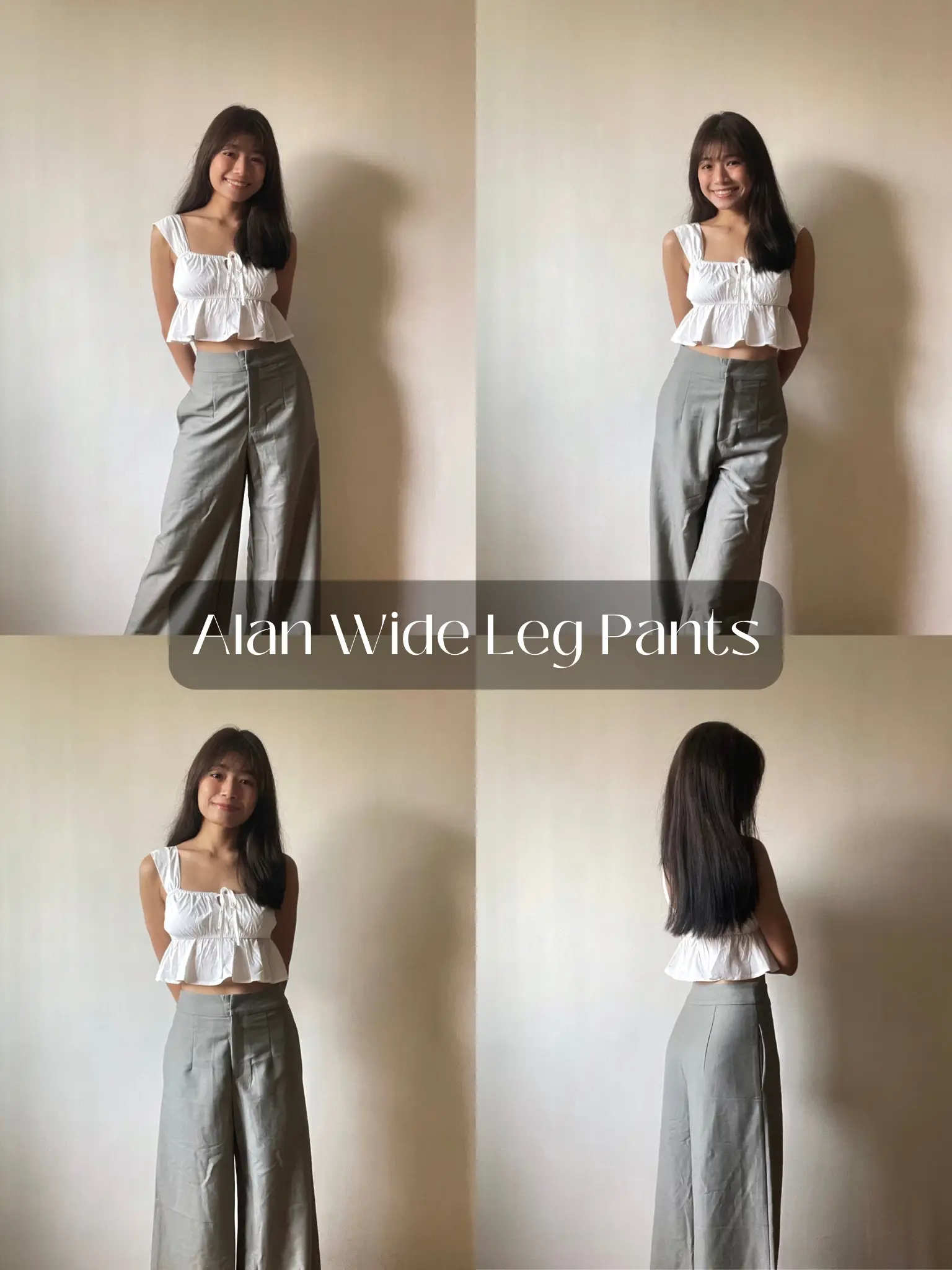 Trianna Two Piece Set - Oversized Satin Shirt and Wide Leg Pants in Jade