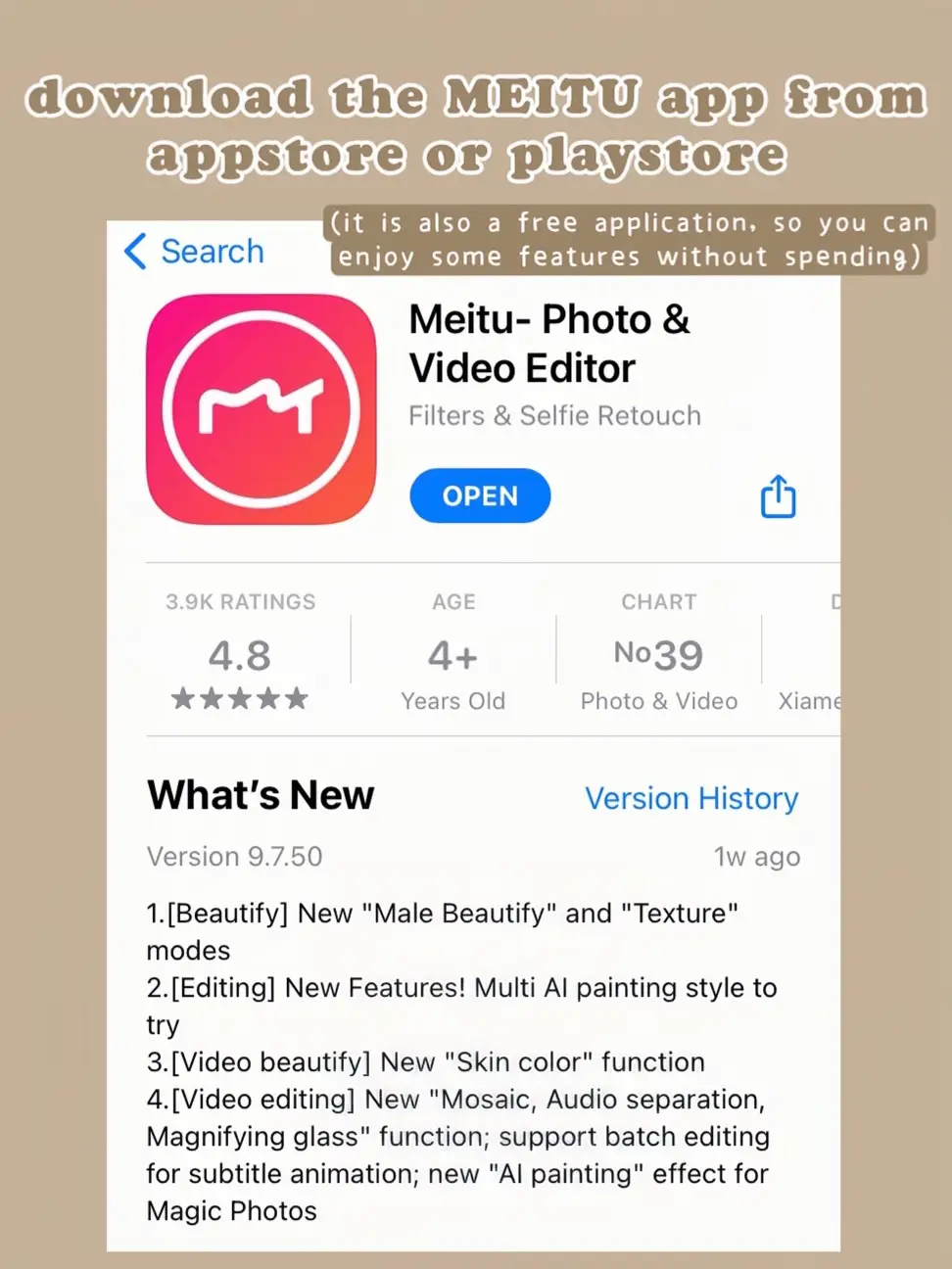 TURN DIRTY PHOTO TO A CLEAN PHOTO USING MEITU!! 🤩✨ | Gallery posted by  Samantha Bravo | Lemon8