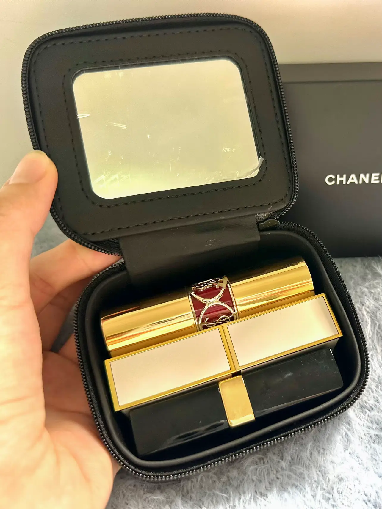 Chanel best sale lipstick pouch