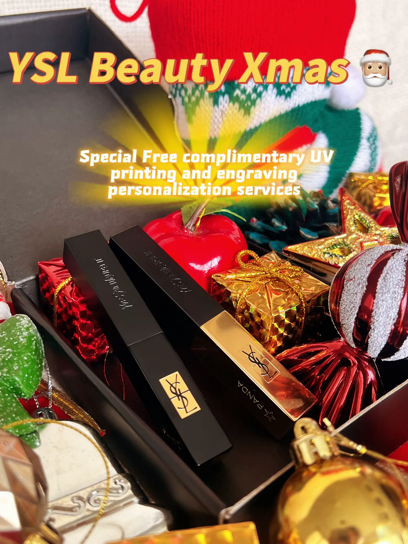 YSL Beauty Xmas Special Free UV print & engraving | Galeri