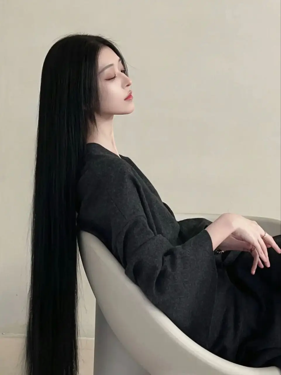 Ulzzang straight outlet hair