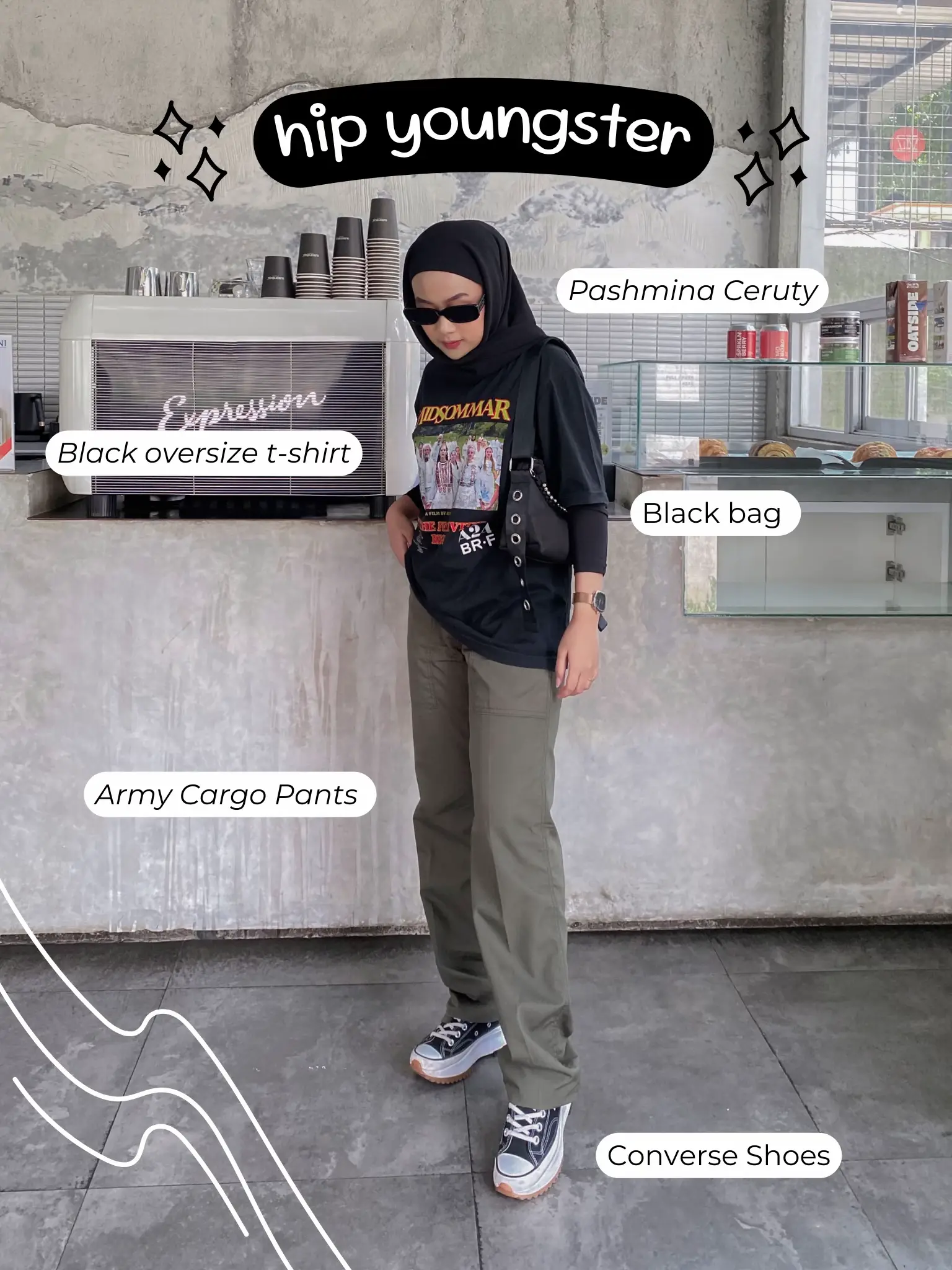 Streetwear style outlet hijab