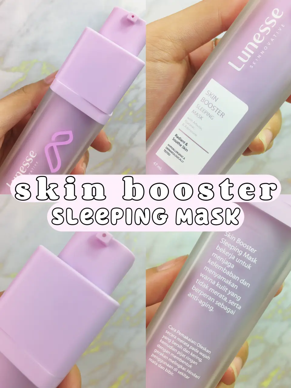 SKIN BOOSTER SLEEPING MASK แกลเลอรีที่โพสต์โดย 𝗽𝗼𝗽𝗽𝘆 𐐪𐑂 Lemon8