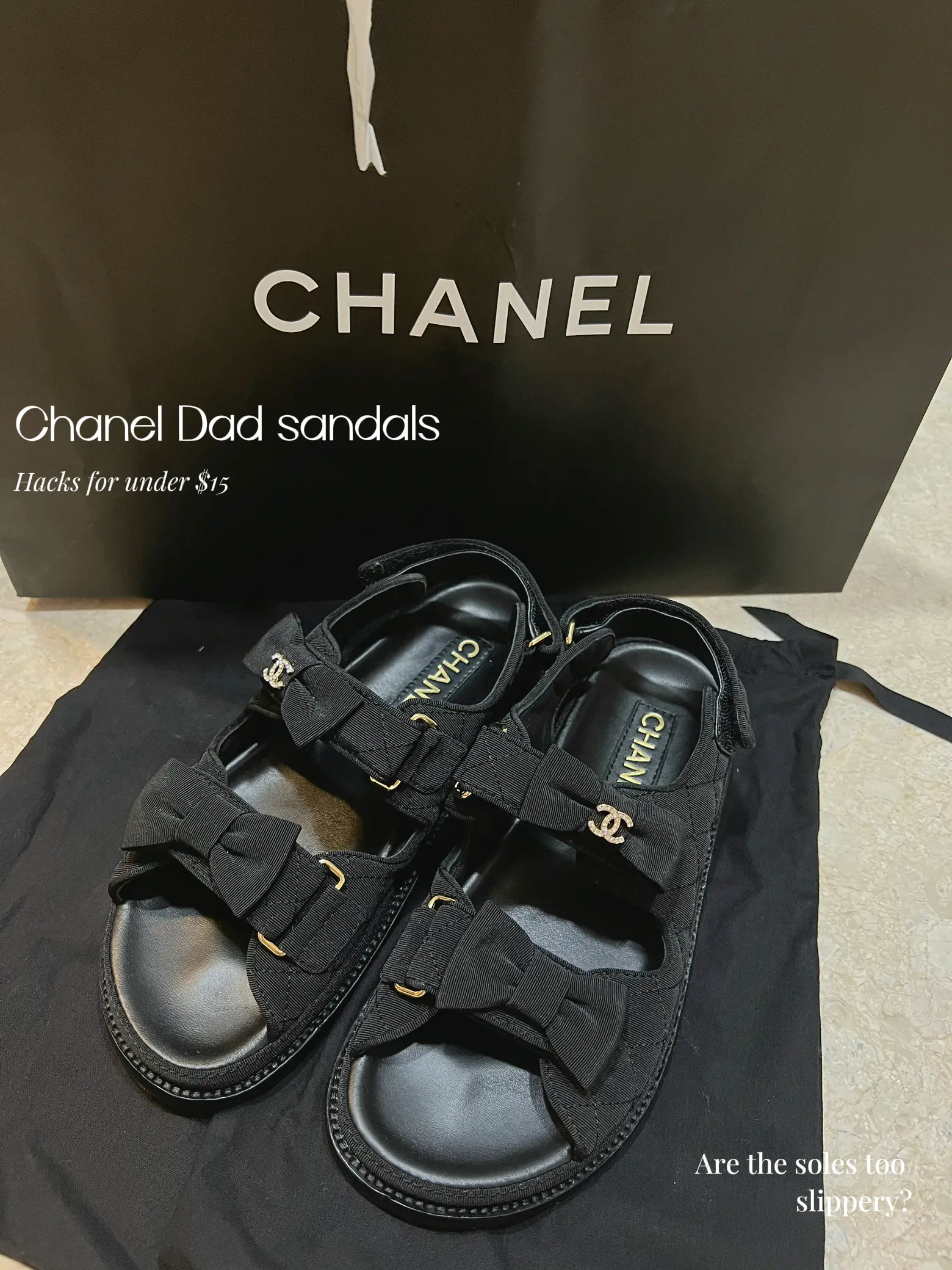 chanel sandals outfit