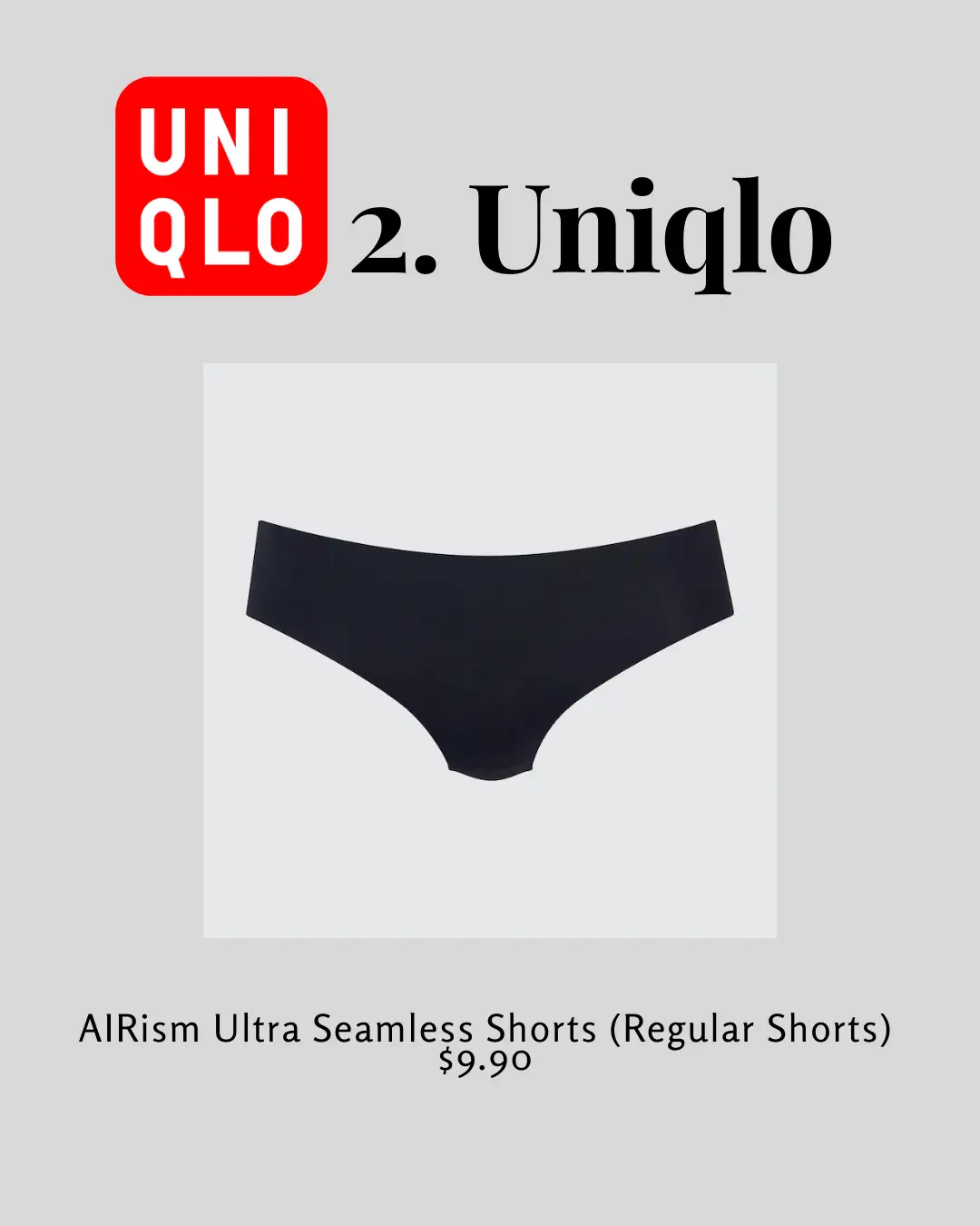 Uniqlo Uniqlo AIRism Ultra Seamless Shorts
