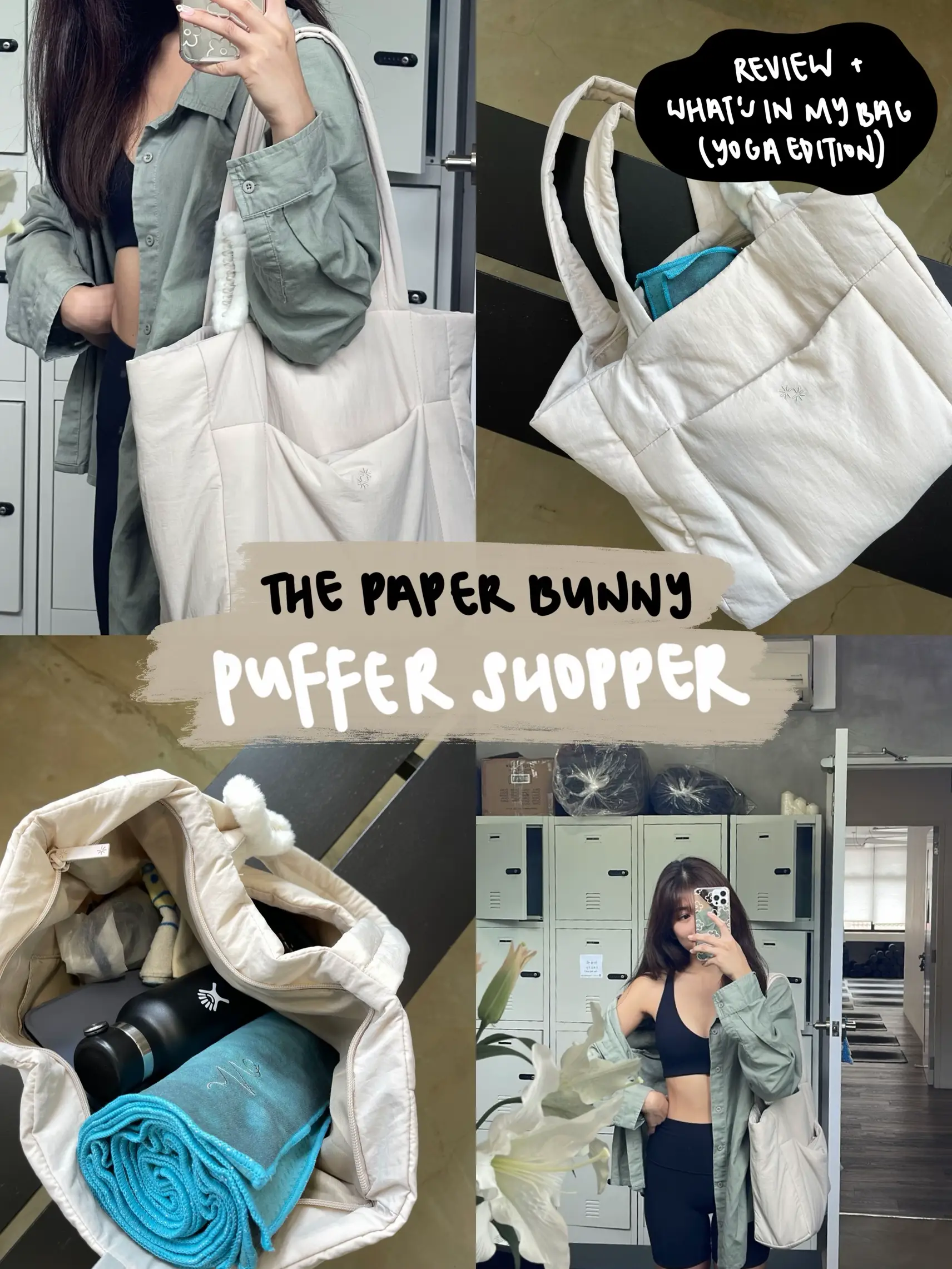 Puffer Shopper Tote Bag