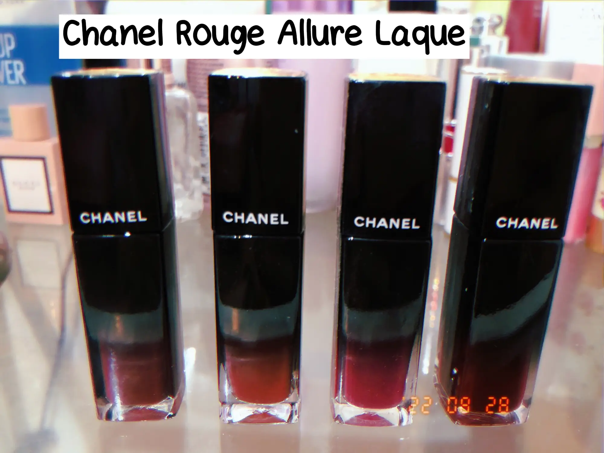 LIP SWATCH CHANEL ROUGE ALLURE LAQUE!