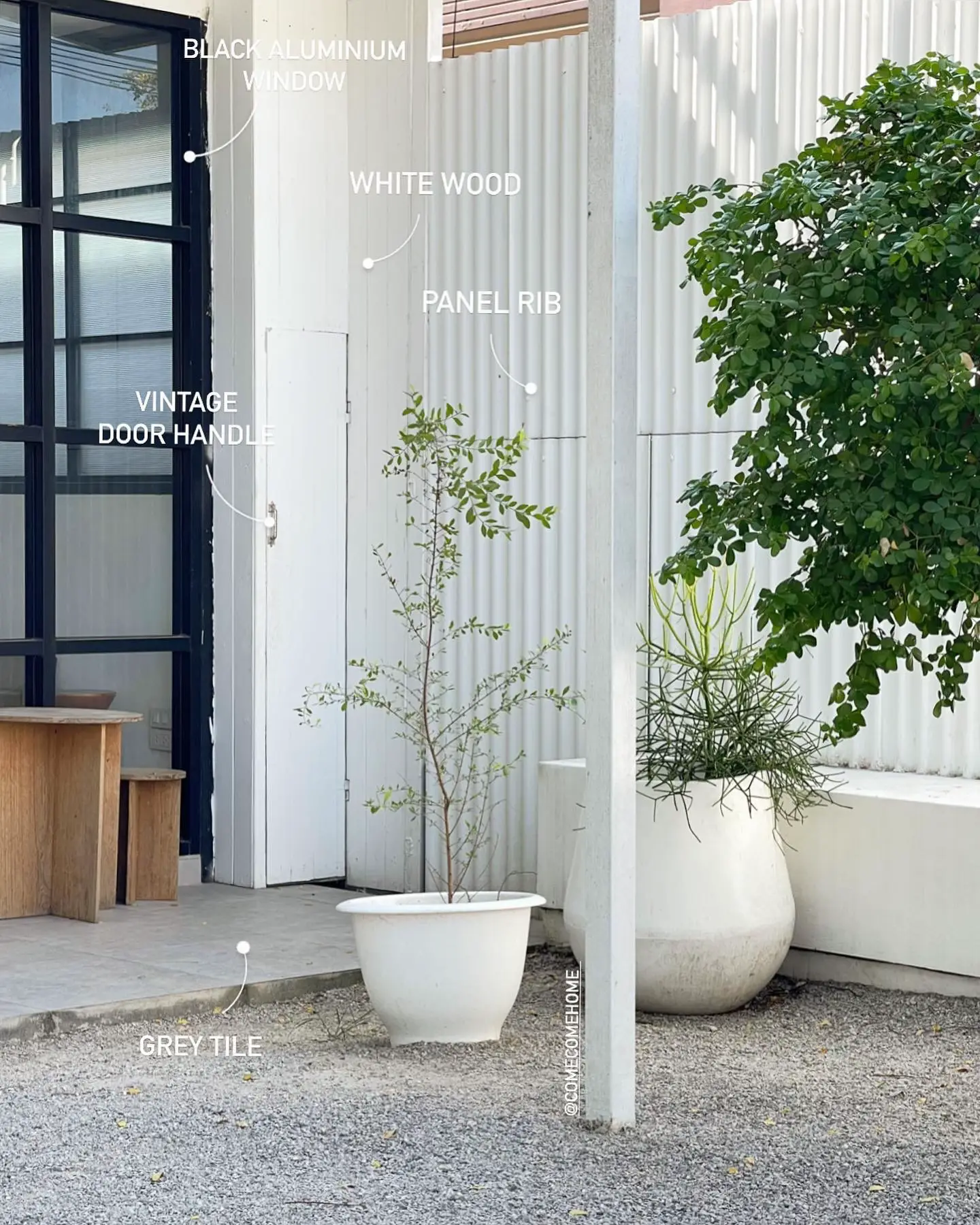⚪️ ไอเดีย สวนหน้าบ้านมิมอลล + รั้วกัน ข้างบ้าน ! | แกลเลอรีที่โพสต์โดย ...