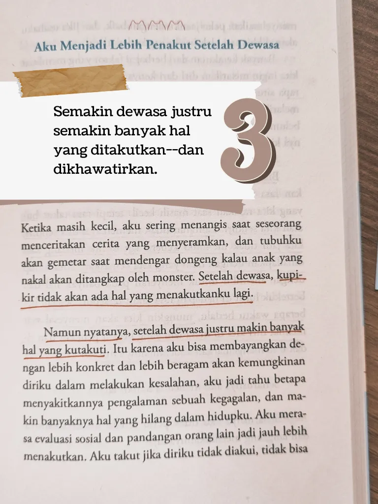 EMPAT Bekal dari Buku Menjadi Dewasa Tanpa Tahu Apa-Apa | Galeri diposting  oleh wardah | Lemon8