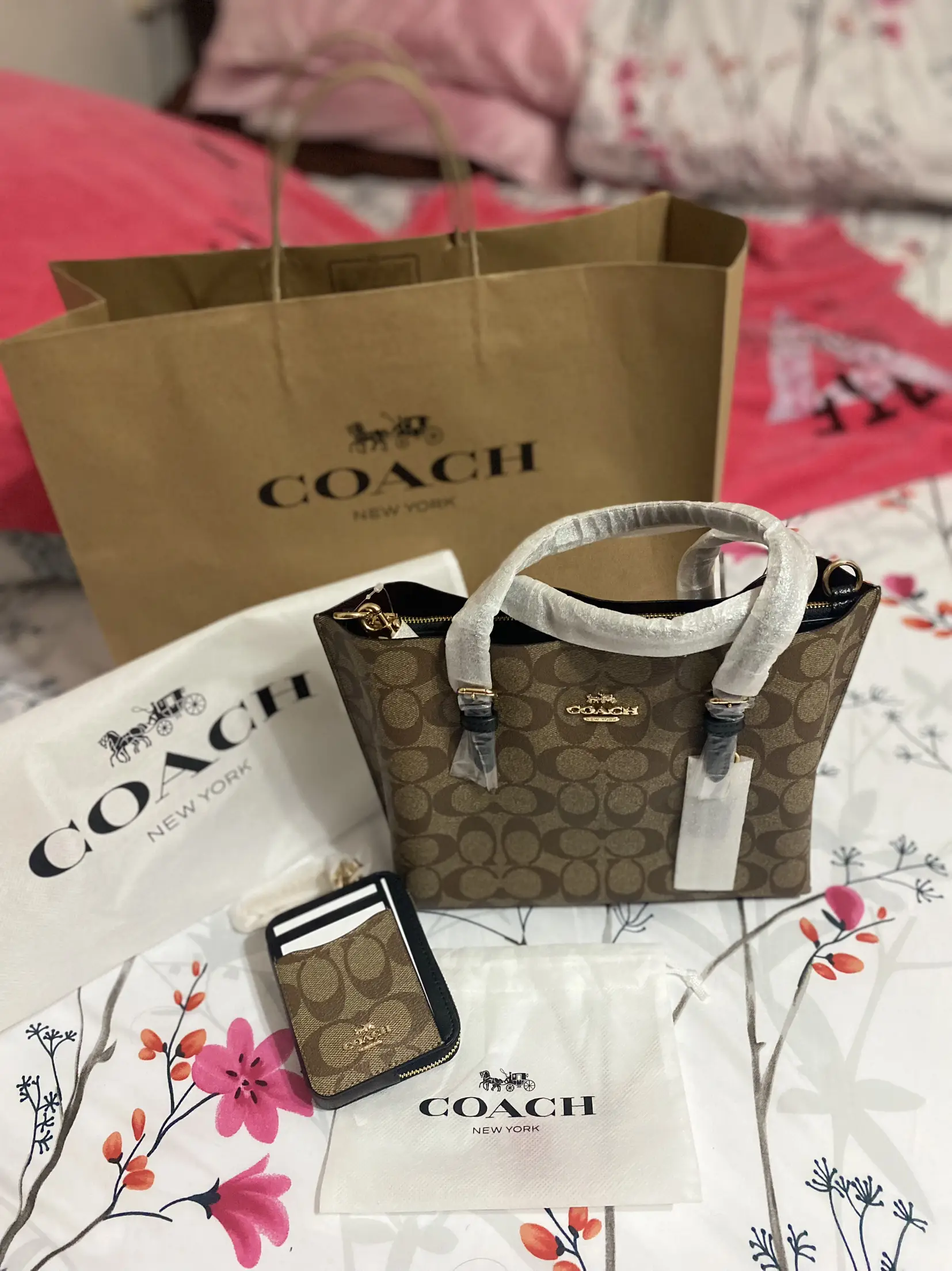 Coach paper best sale bag for sale